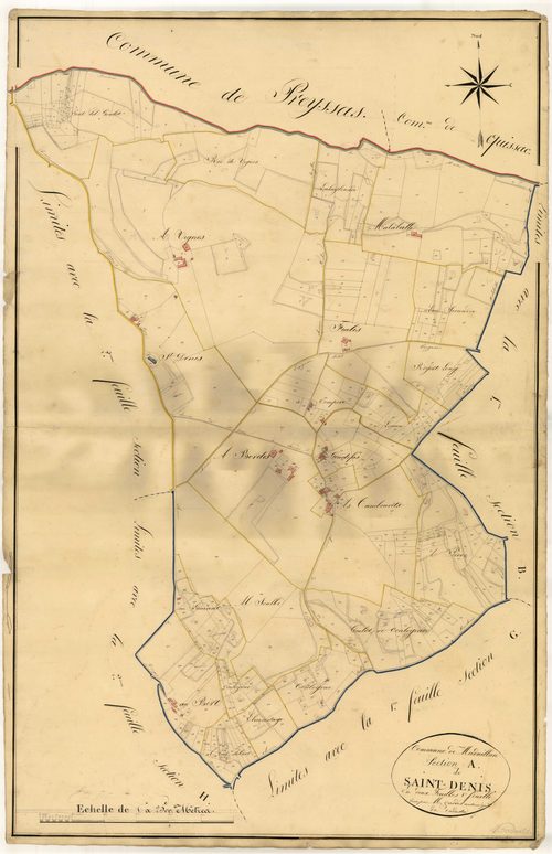 Plan napoléonien, atlas-A1 Saint-Denis, Madaillan