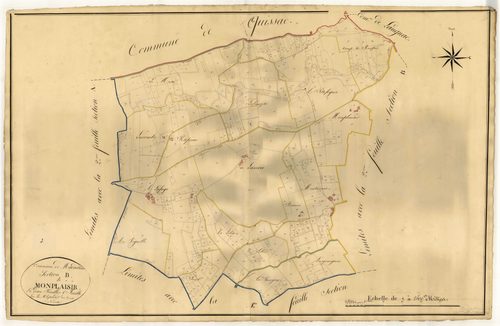 Plan napoléonien, atlas-B1 Monplaisir, Madaillan