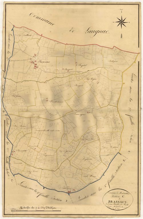 Plan napoléonien, atlas-C1 Brassacs, Madaillan