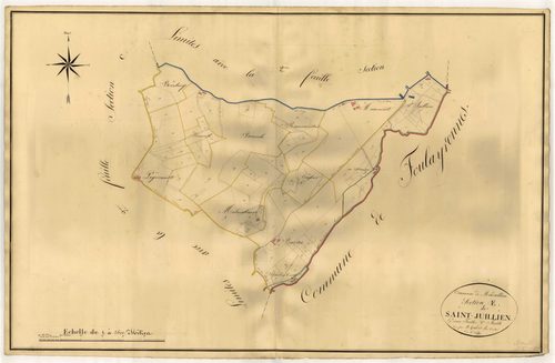 Plan napoléonien, atlas-E1 Saint-Jullien, Madaillan
