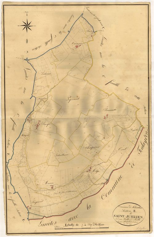 Plan napoléonien, atlas-E2 Saint-Jullien, Madaillan