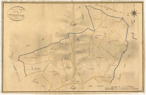Plan napoléonien, atlas-F Doulougnac, Madaillan