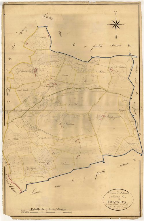 Plan napoléonien, atlas-G Fraysses, Madaillan