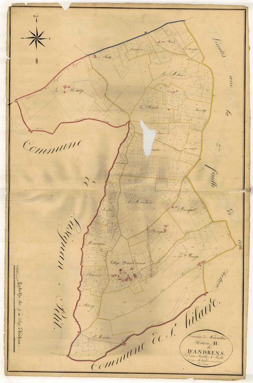 Plan napoléonien, atlas-H1 D’Andrens, Madaillan