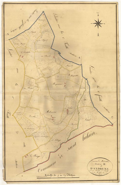 Plan napoléonien, atlas-H2 D’Andrens, Madaillan
