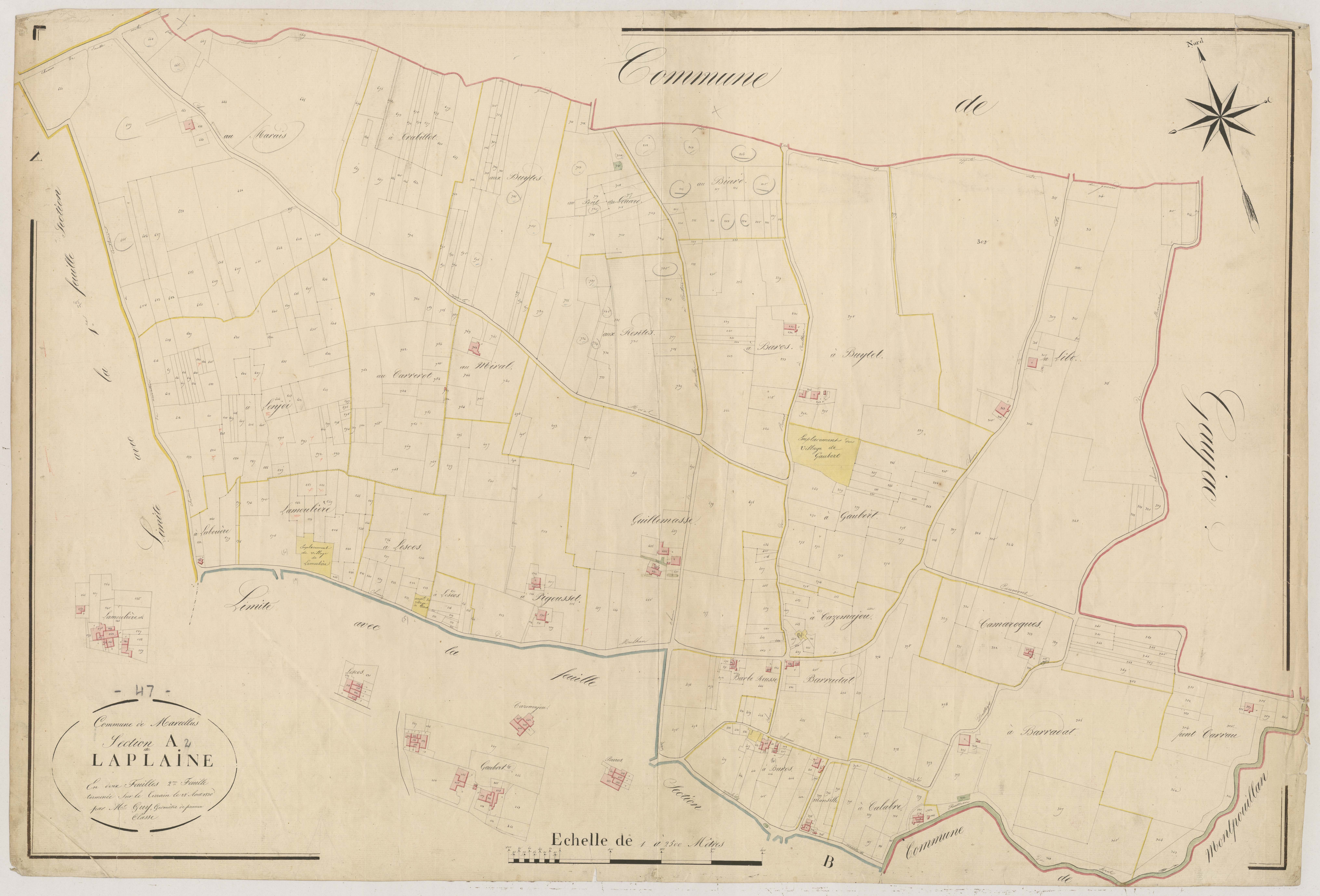 Plan napoléonien, atlas-A2 La Plaine, Marcellus