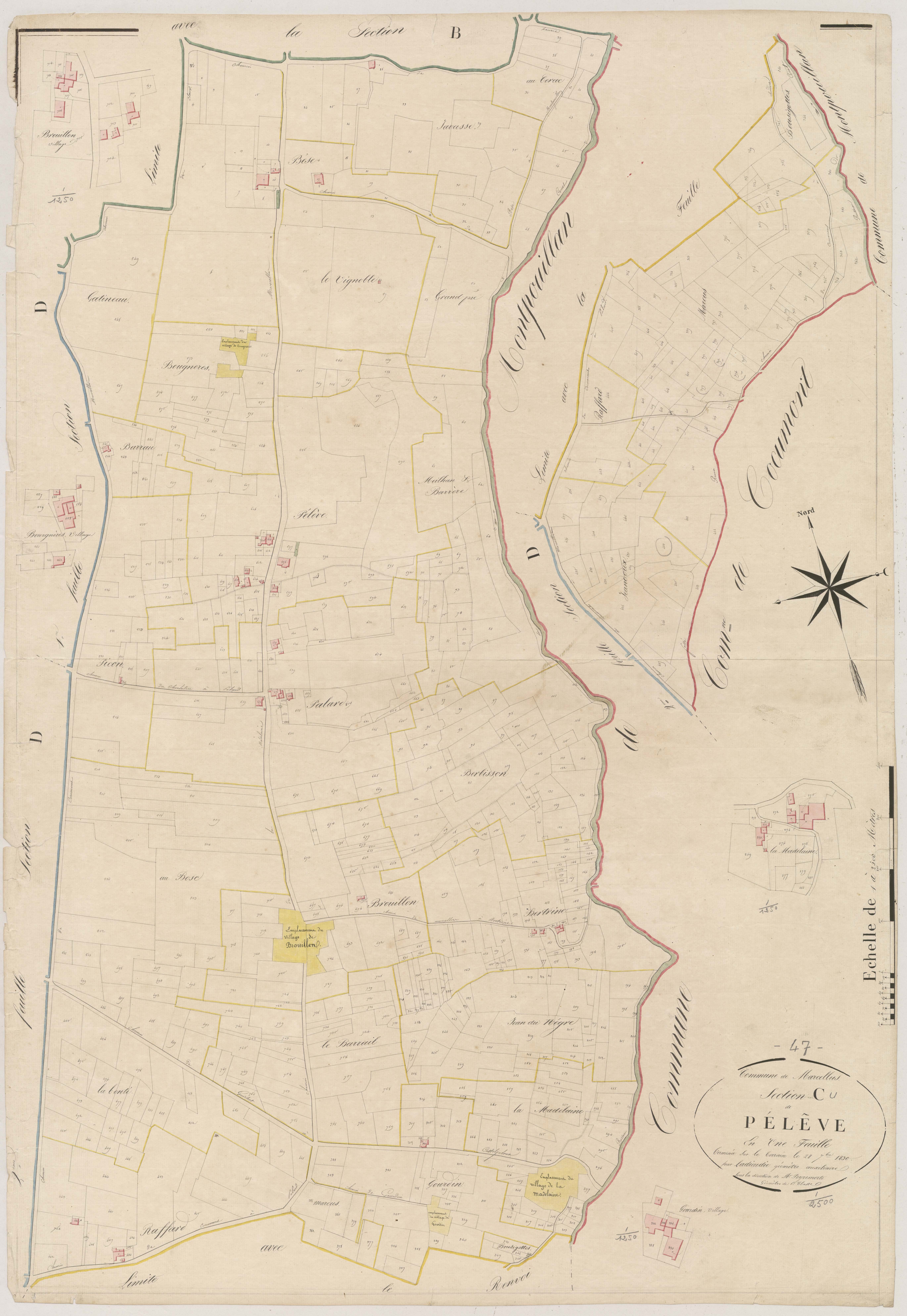 Plan napoléonien, atlas-C Pélève, Marcellus