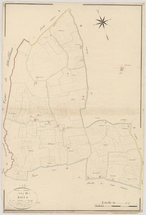 Plan napoléonien, atlas-D1 Les Bois, Marcellus
