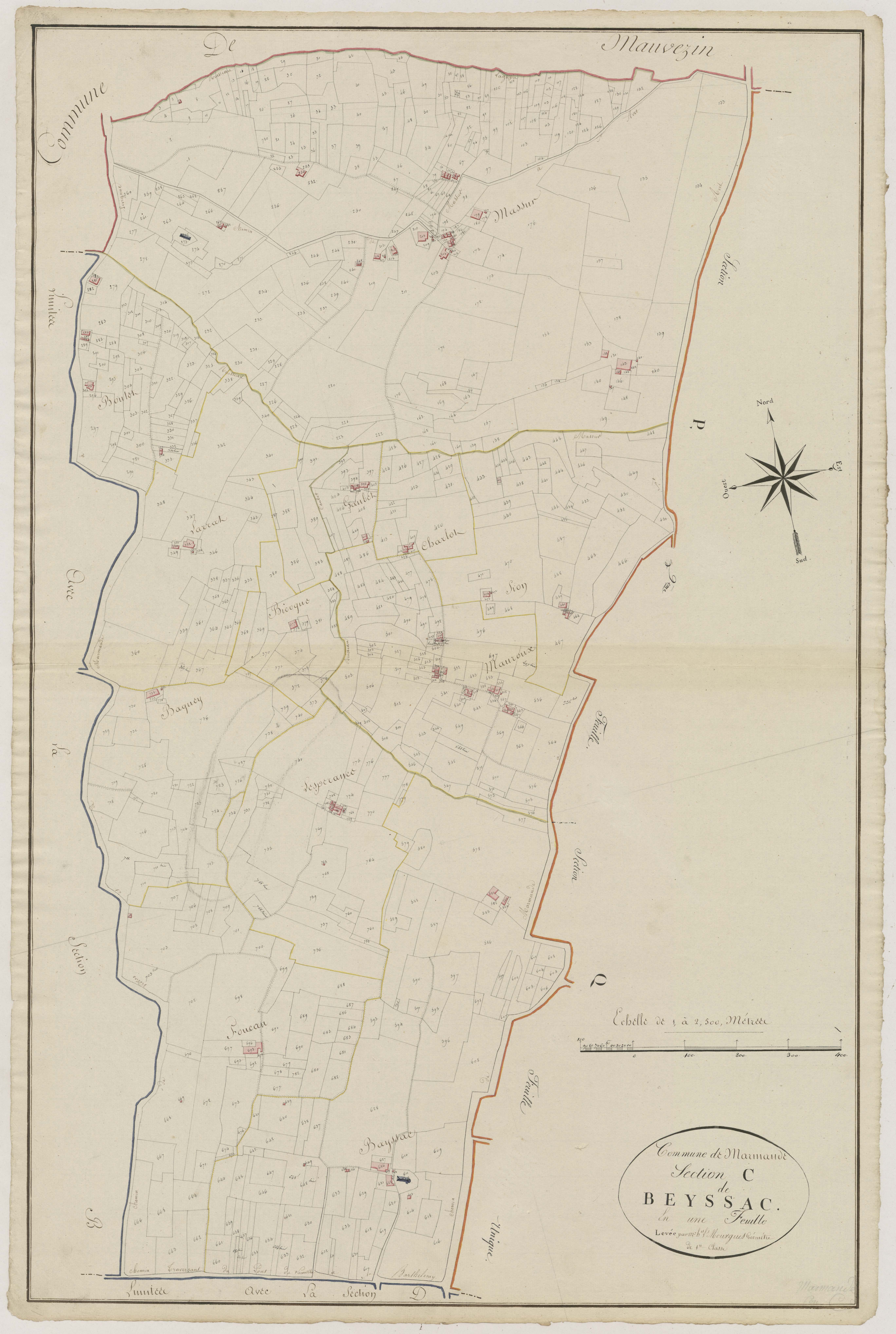 Plan primitif, atlas-C Beyssac, Marmande