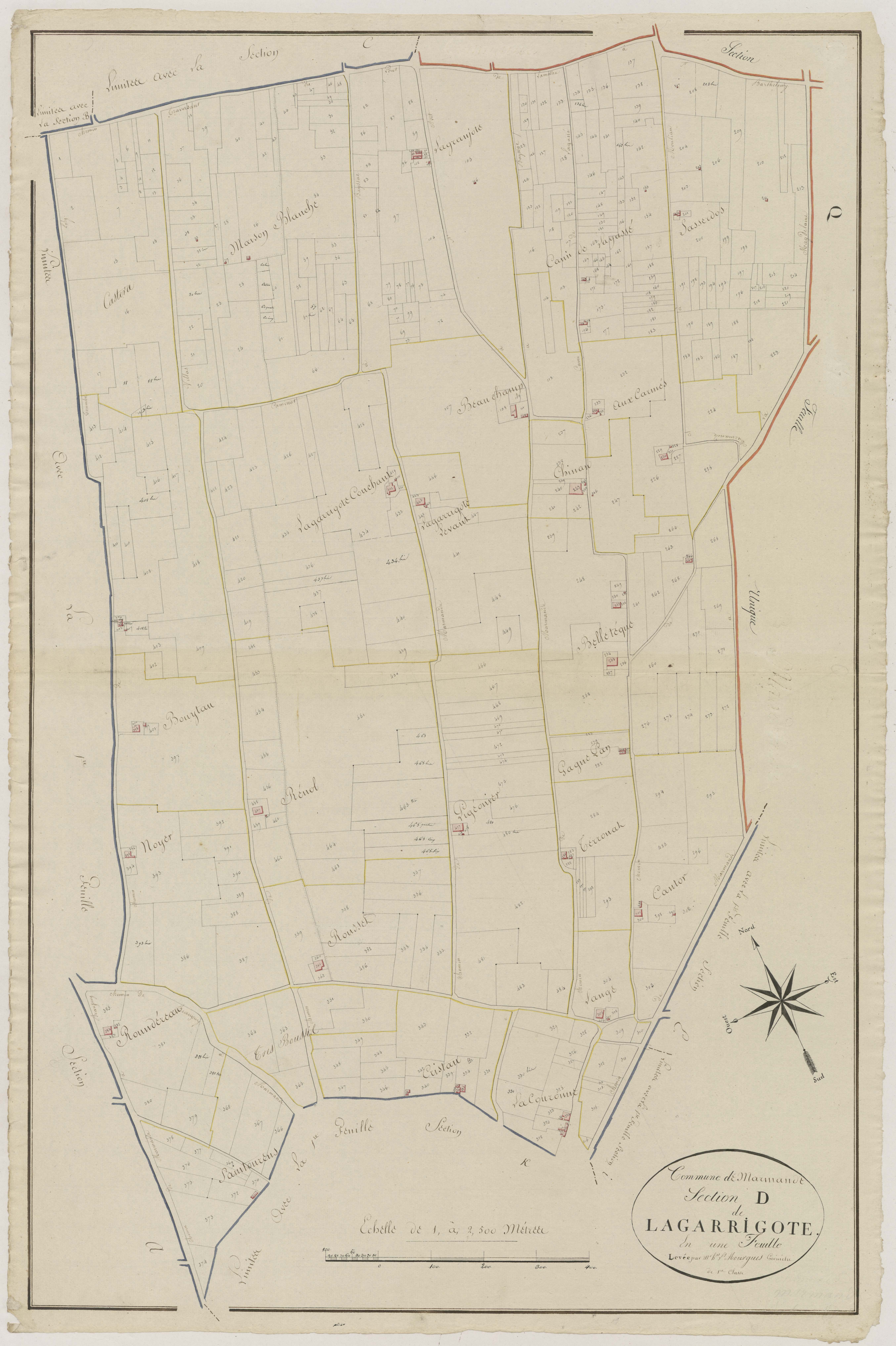 Plan primitif, atlas-D Lagarrigote, Marmande