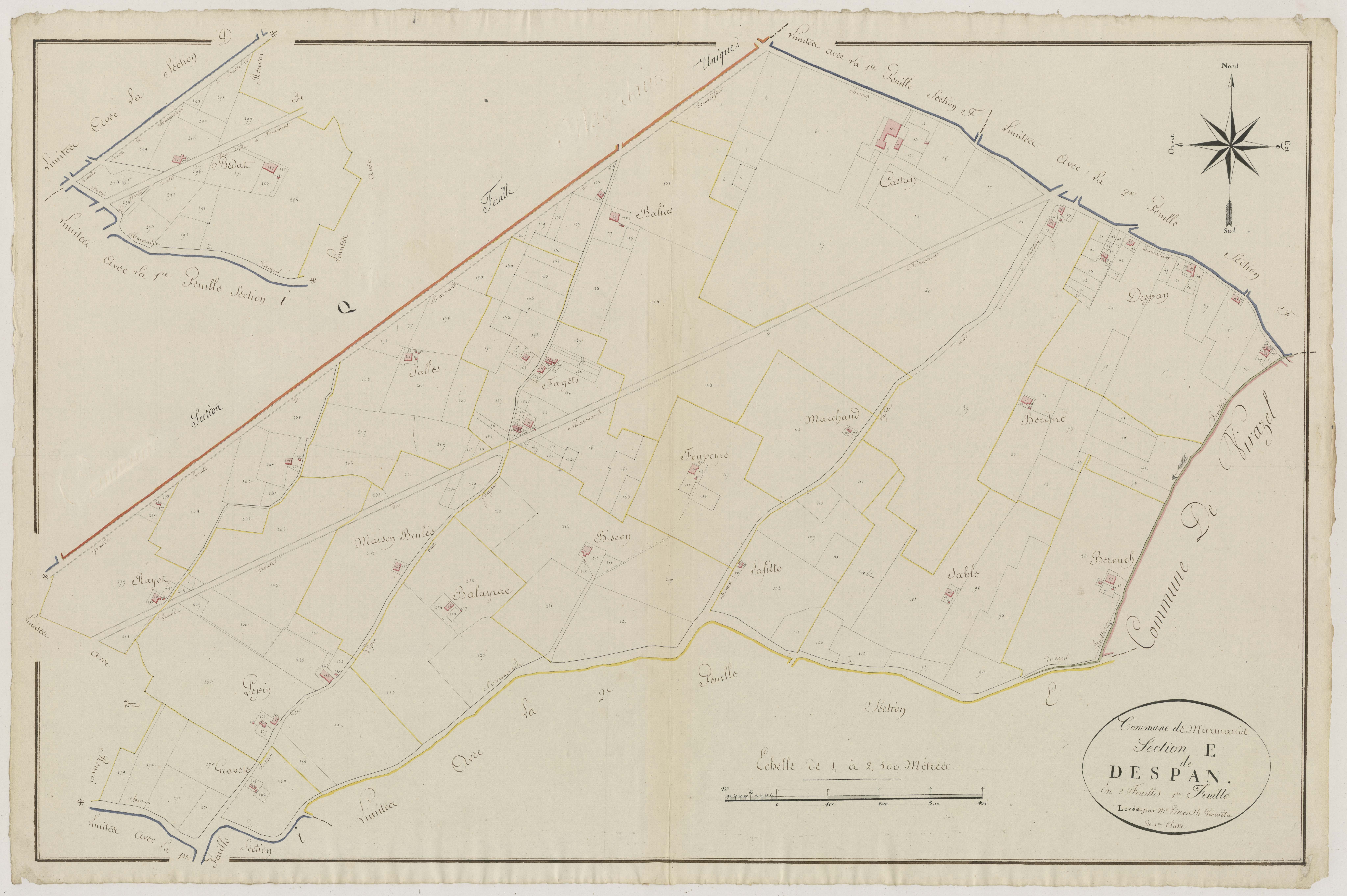 Plan primitif, atlas-E1 Despan, Marmande