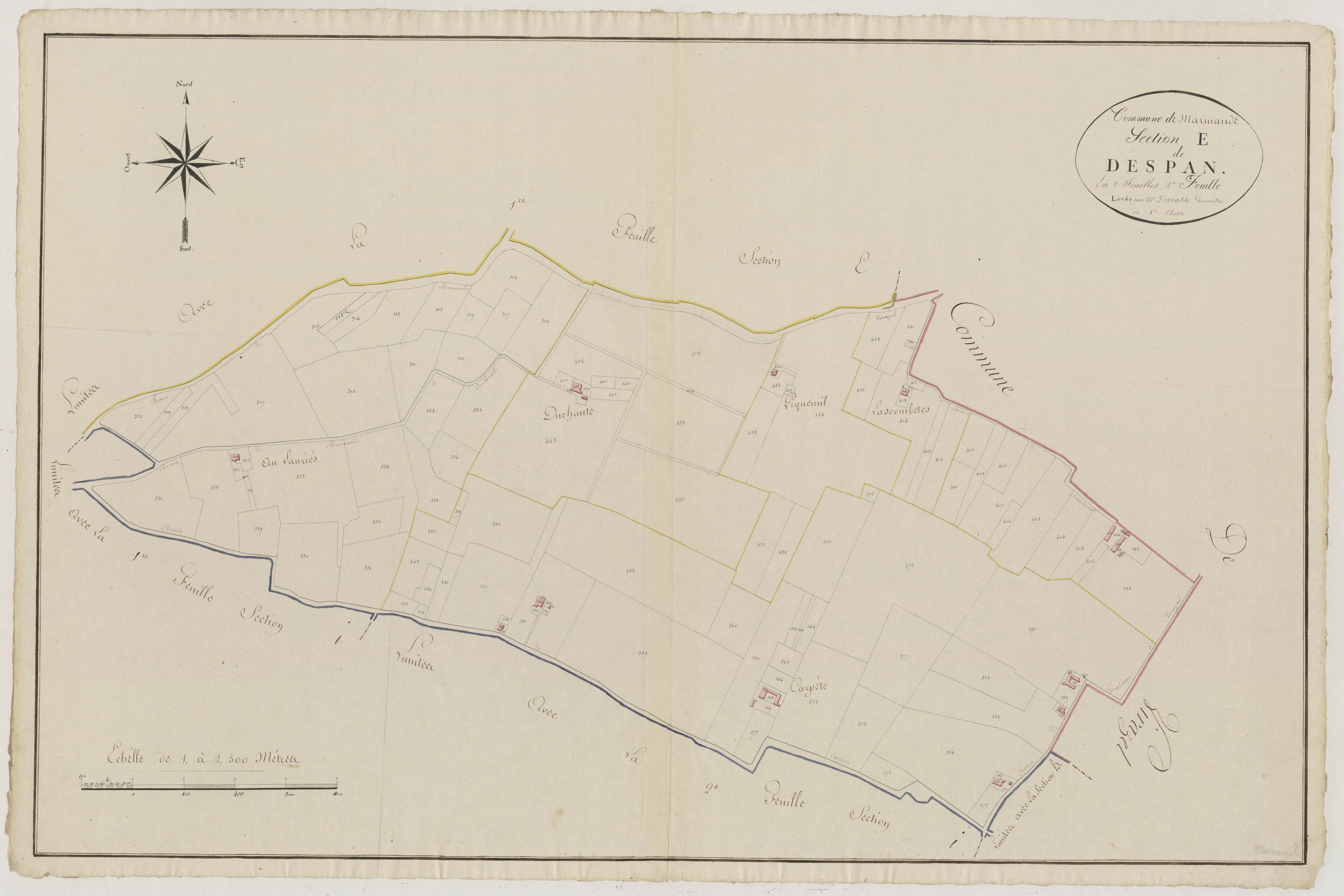 Plan primitif, atlas-E2 Despan, Marmande