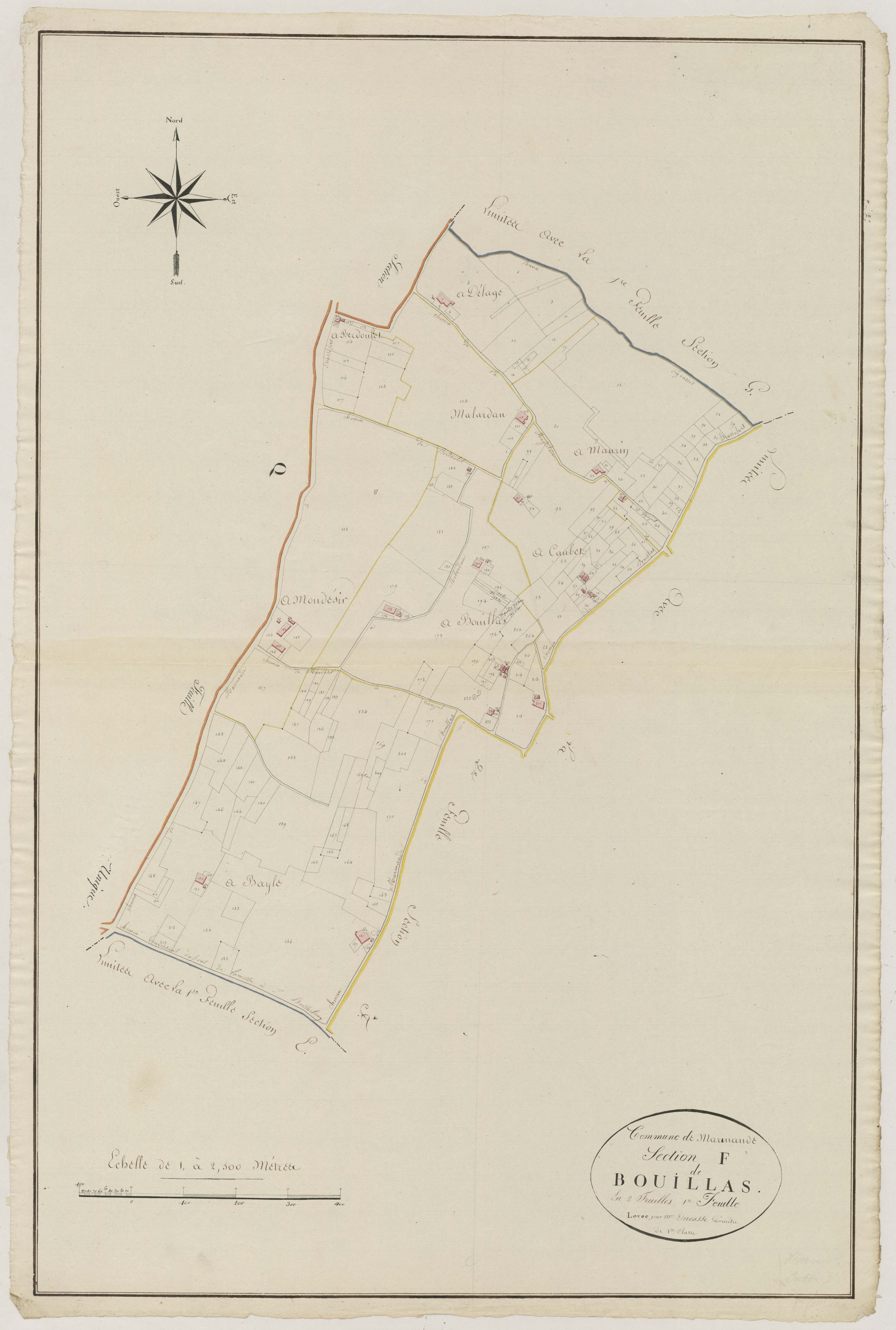 Plan primitif, atlas-F1 Bouillas, Marmande