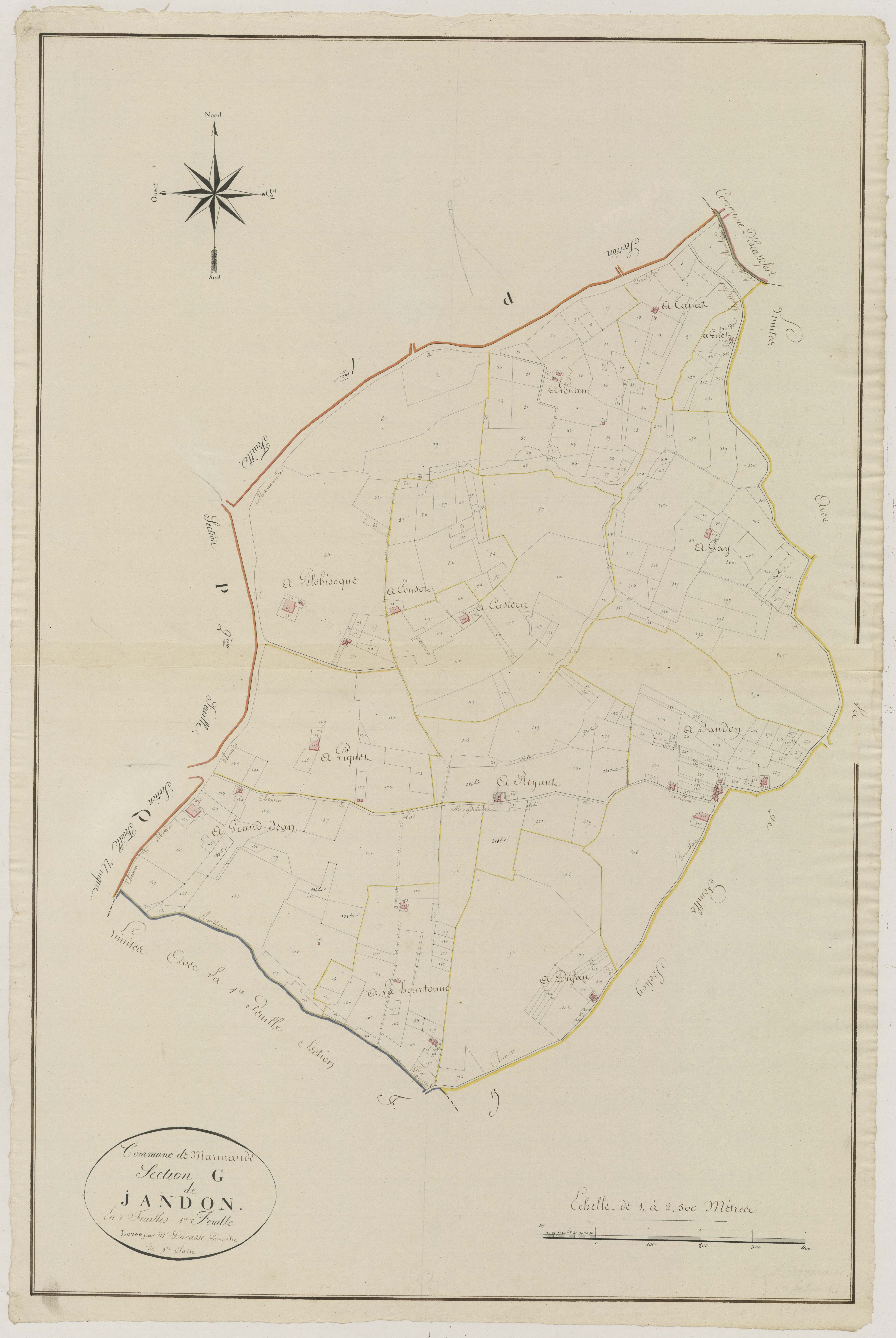 Plan primitif, atlas-G1 Jandon, Marmande
