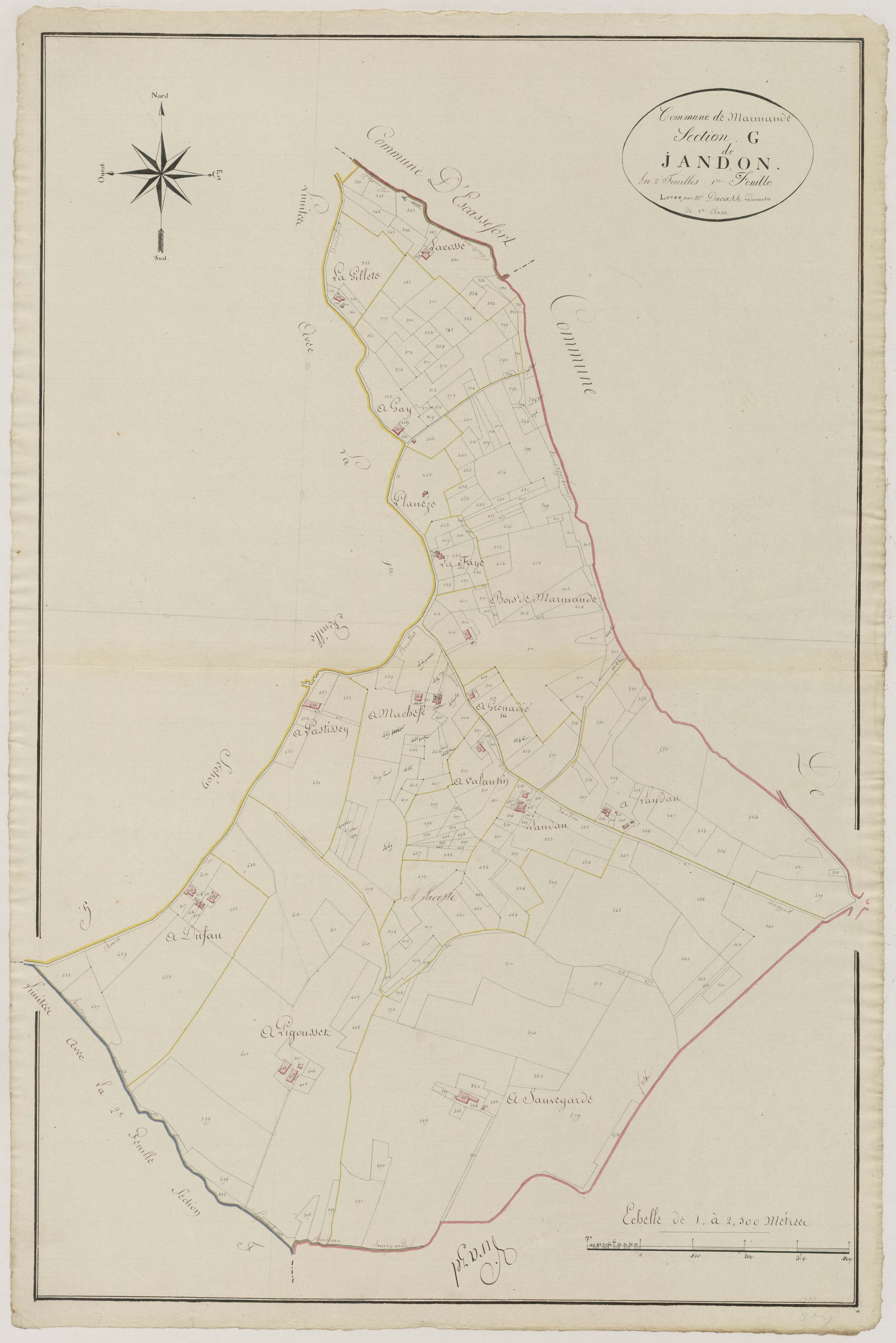 Plan primitif, atlas-G2 Jandon, Marmande