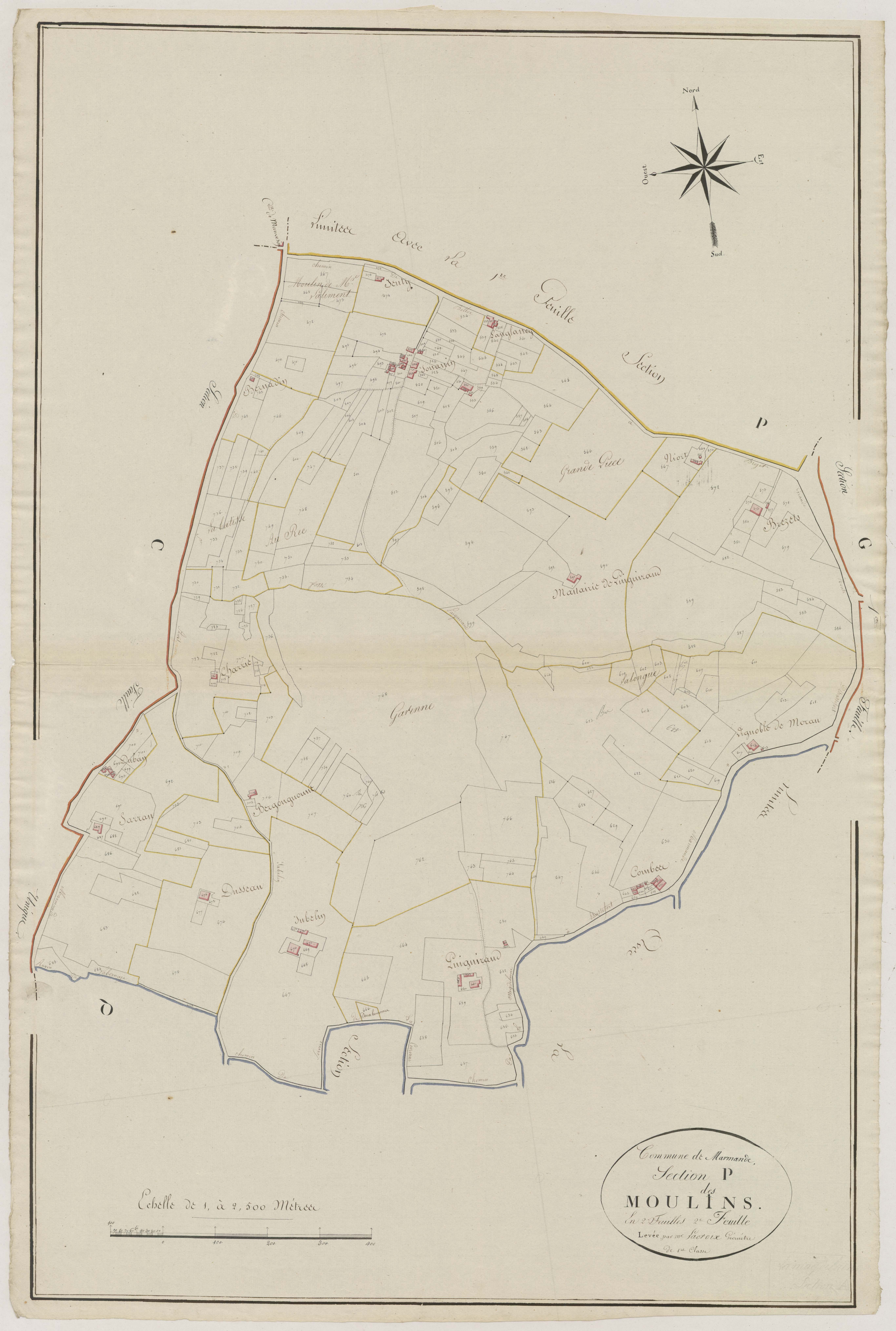 Plan primitif, atlas-P2 Les Moulins, Marmande