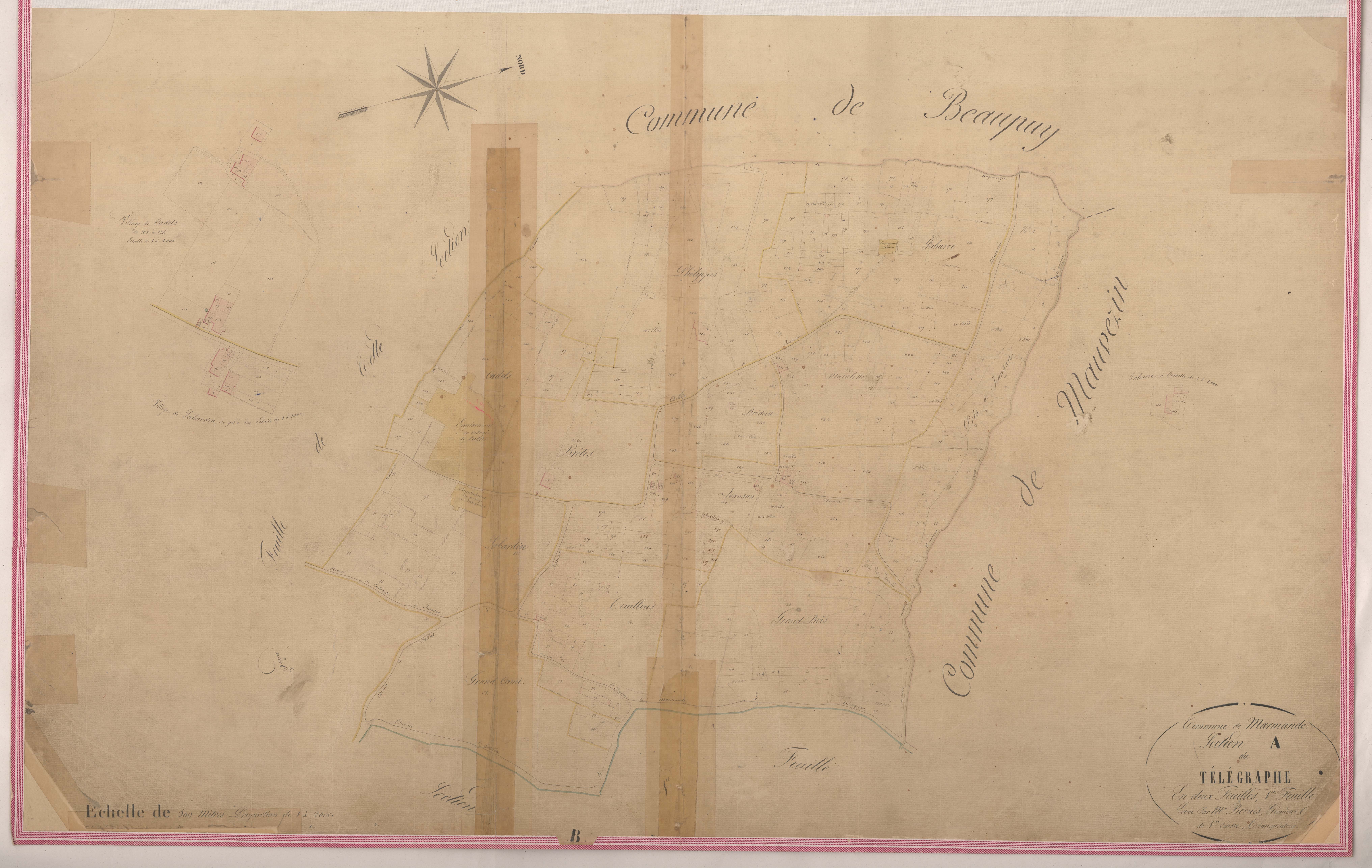 Plan napoléonien-A1 Le Télégraphe, Marmande