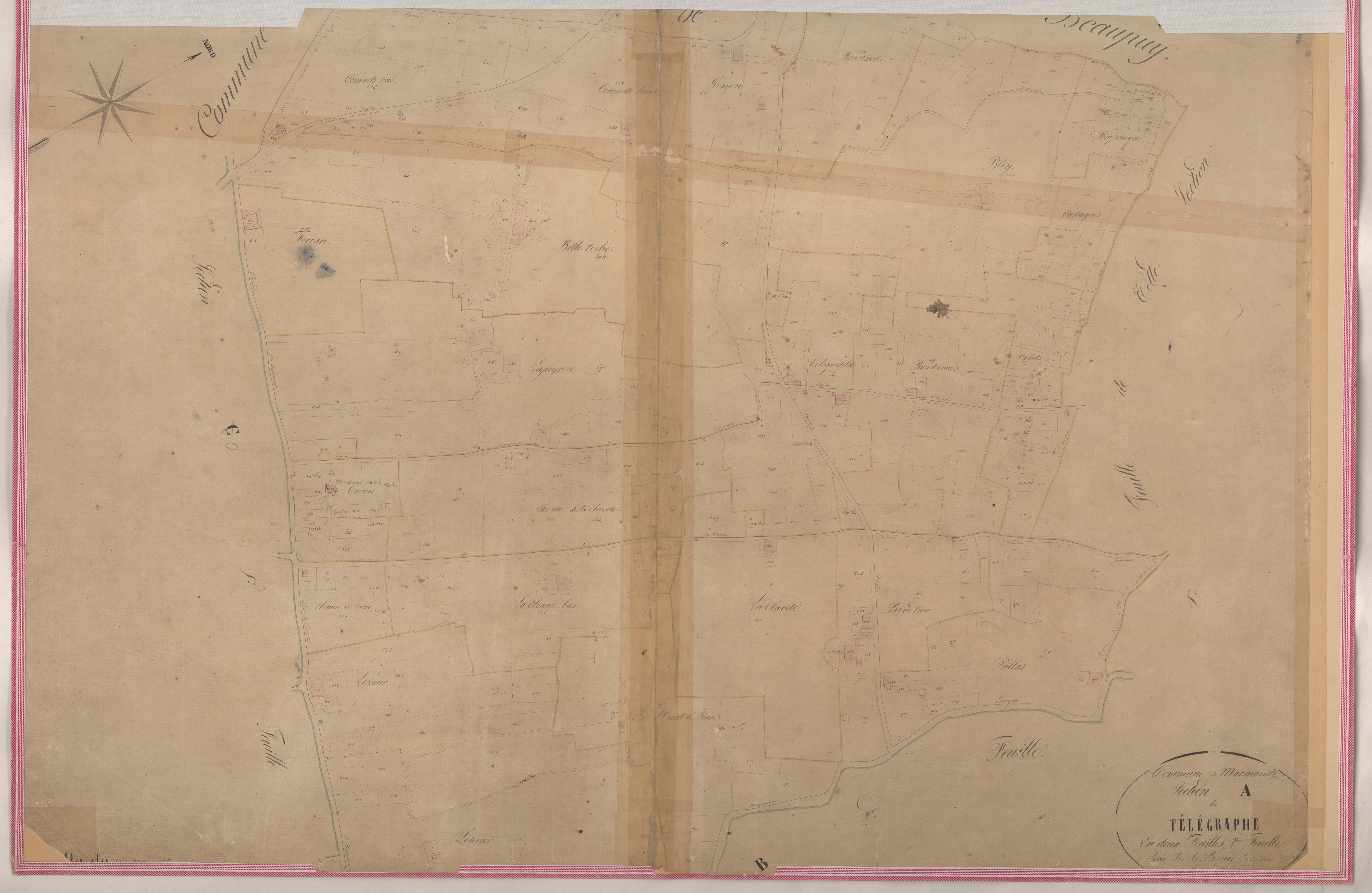 Plan napoléonien-A2 Le Télégraphe, Marmande