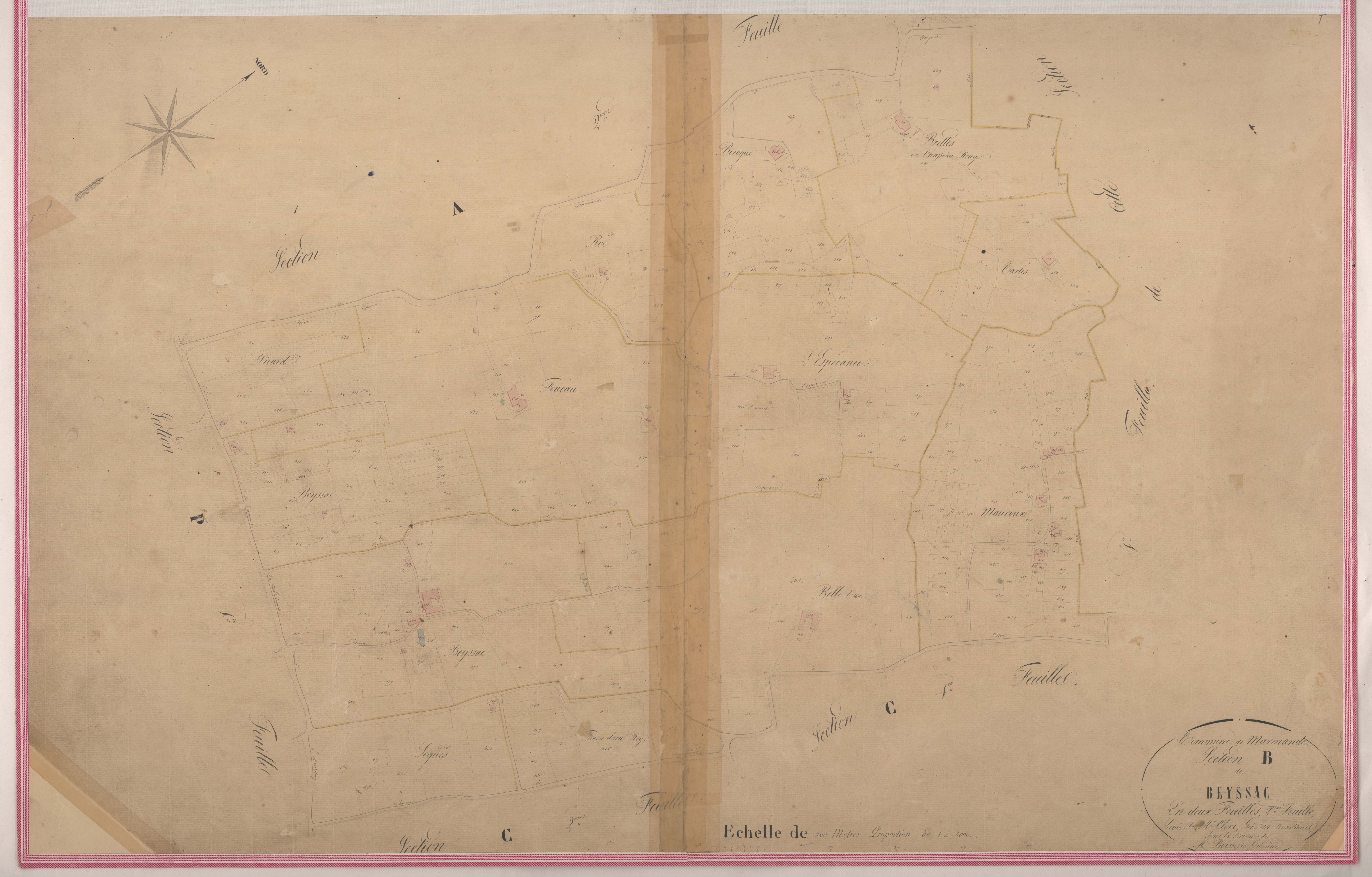 Plan napoléonien-B2 Beyssac, Marmande