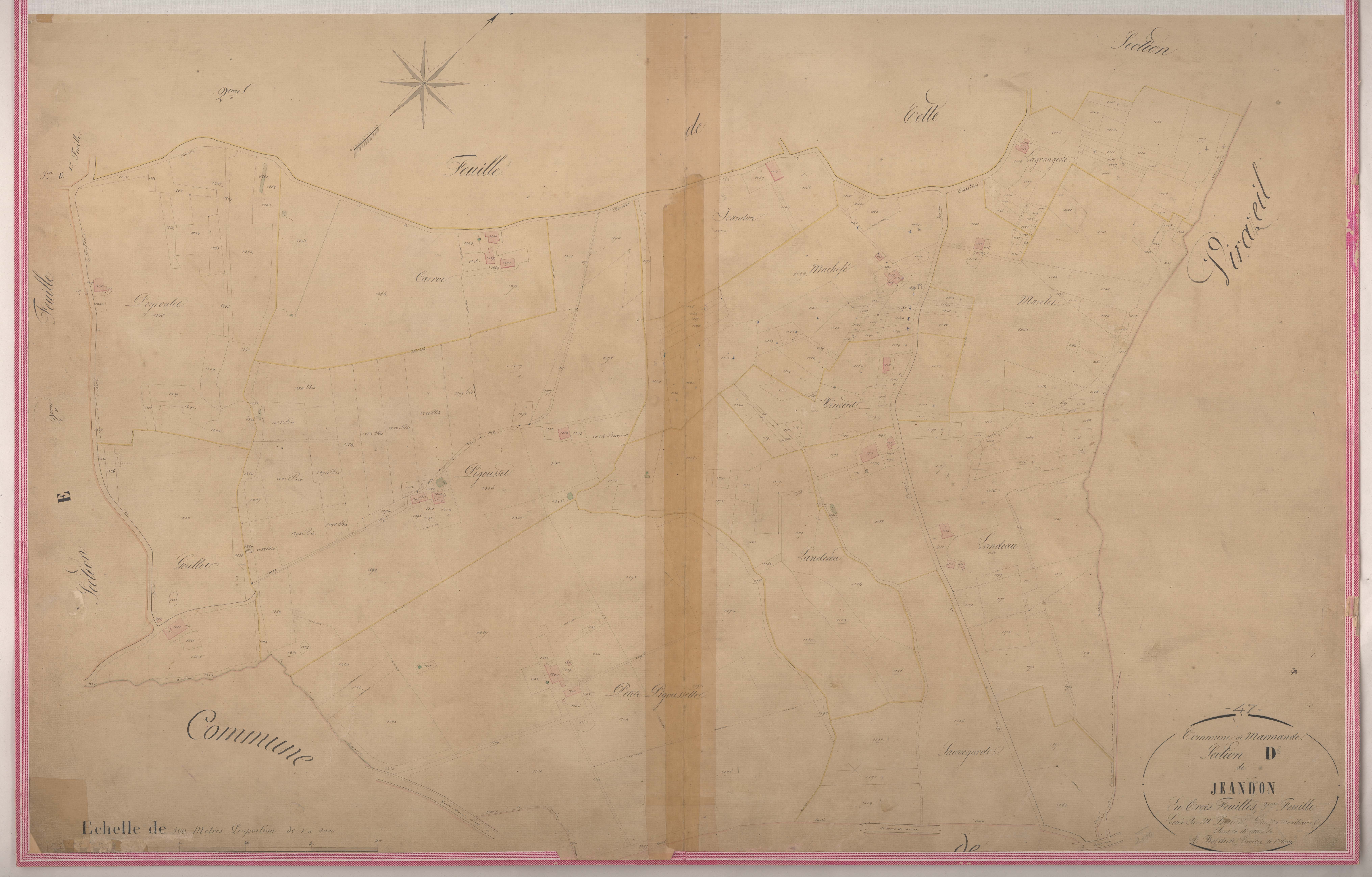 Plan napoléonien-D3 Jeandon, Marmande