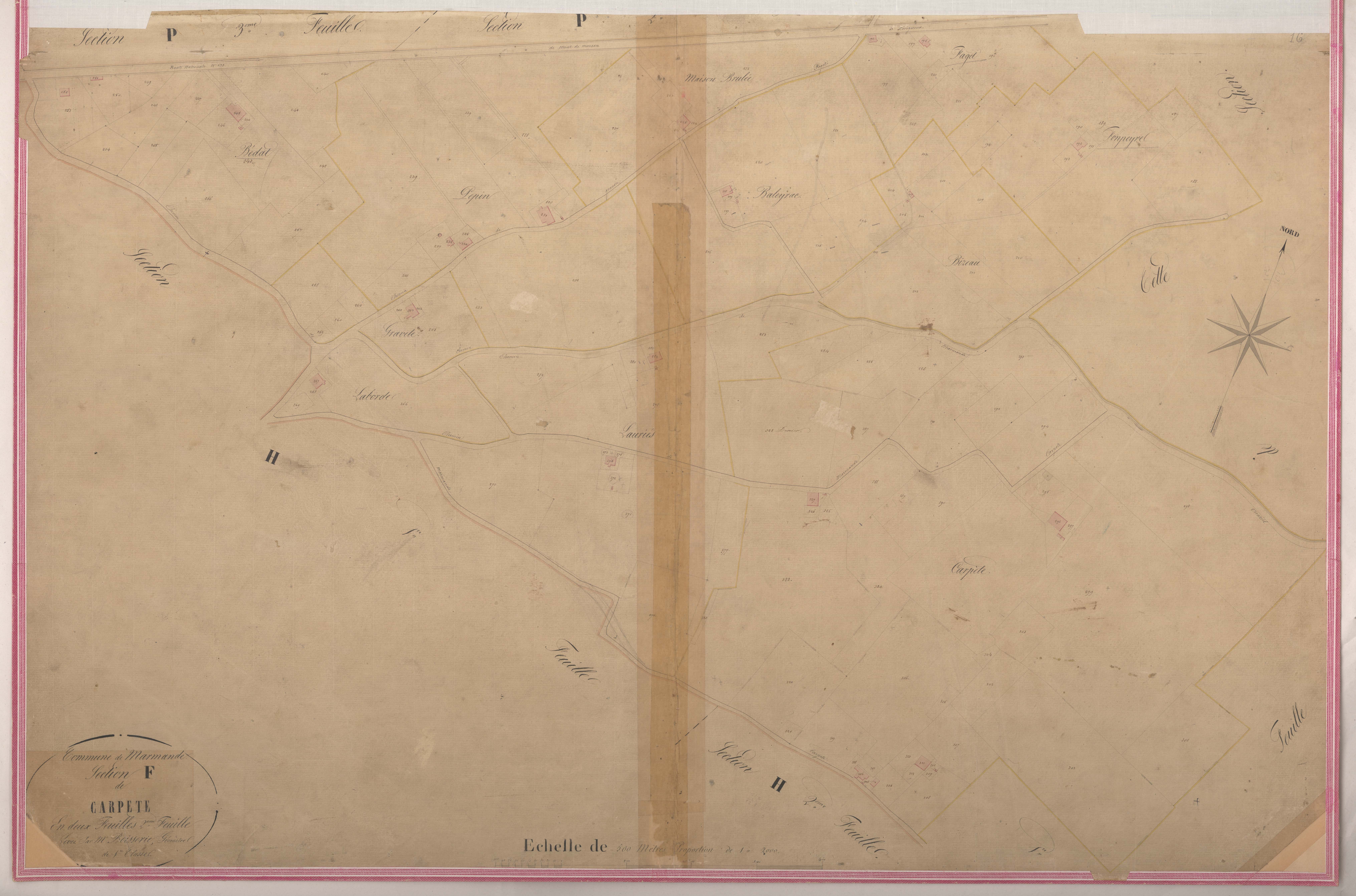 Plan napoléonien-F2 Carpe, Marmande