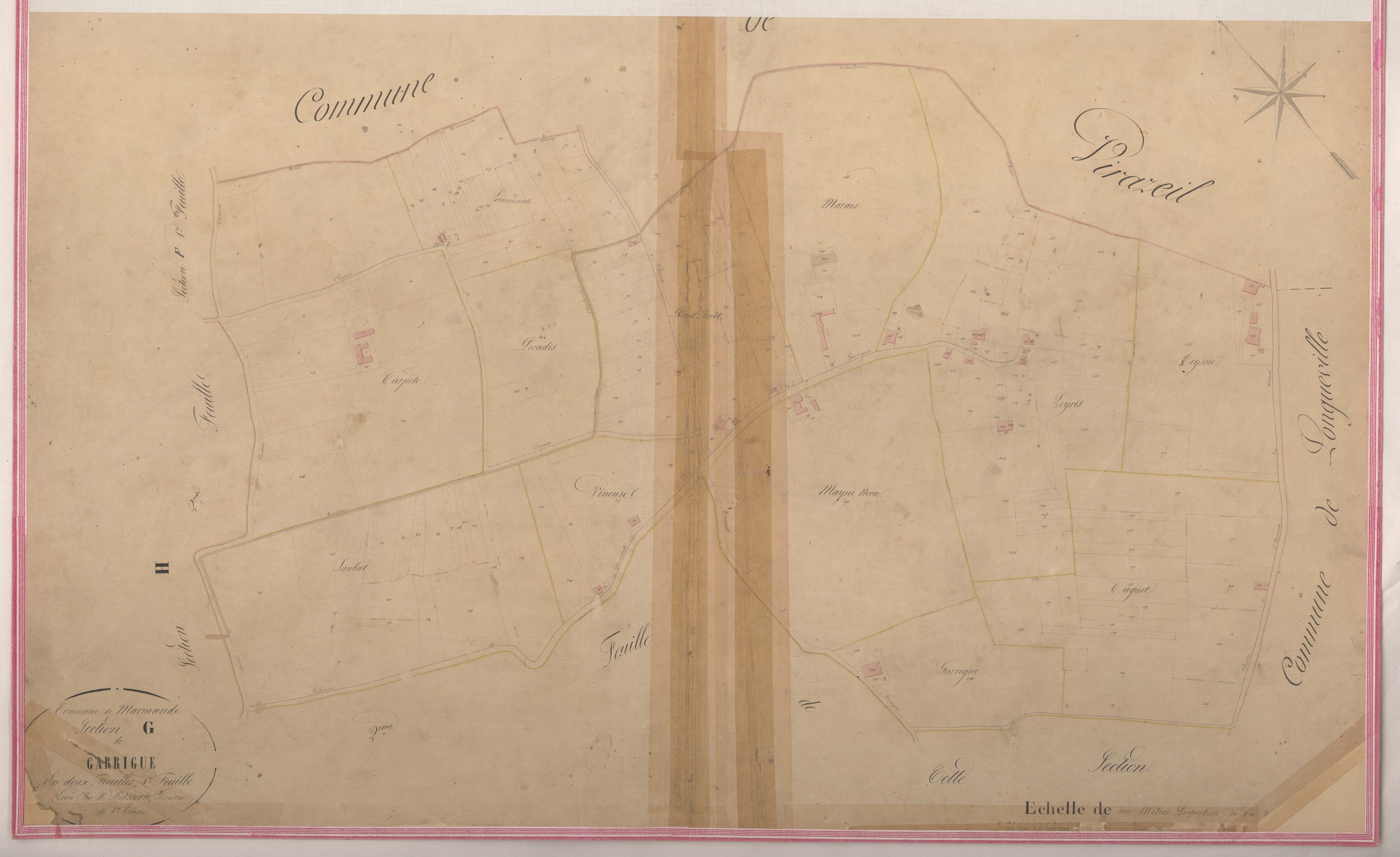 Plan napoléonien-G1 Garrigue, Marmande