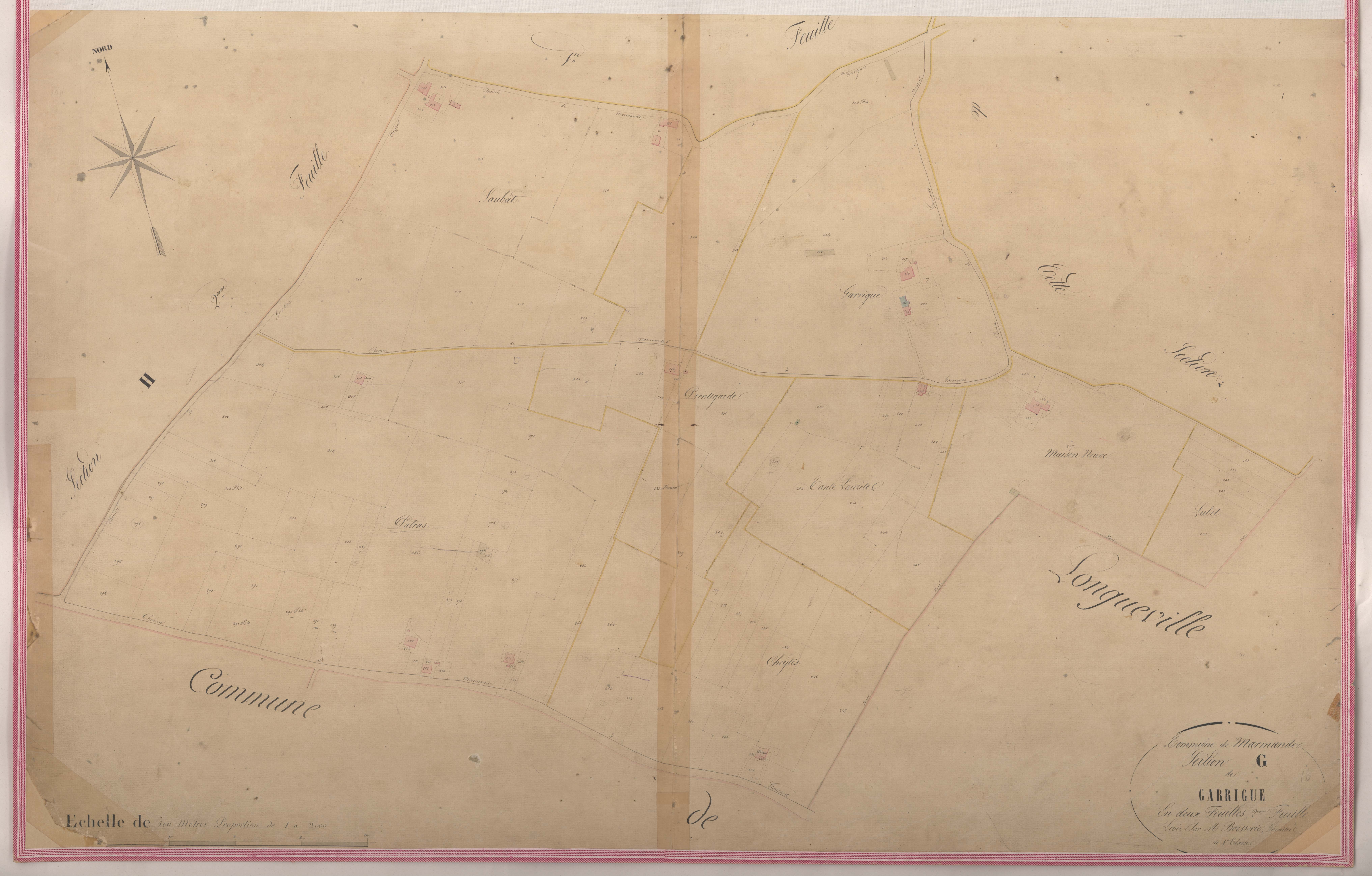 Plan napoléonien-G2 Garrigue, Marmande
