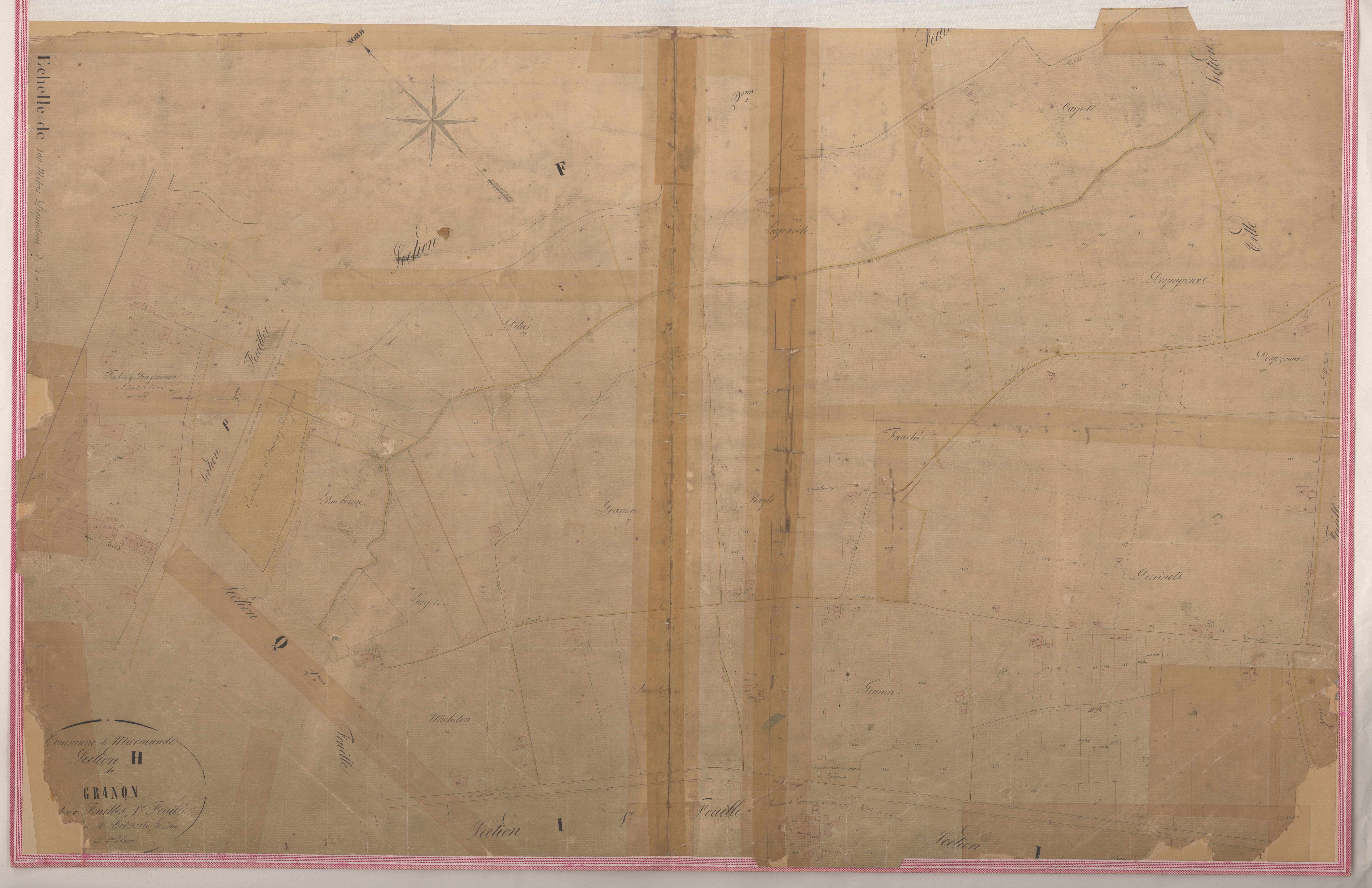 Plan napoléonien-H1 Granon, Marmande