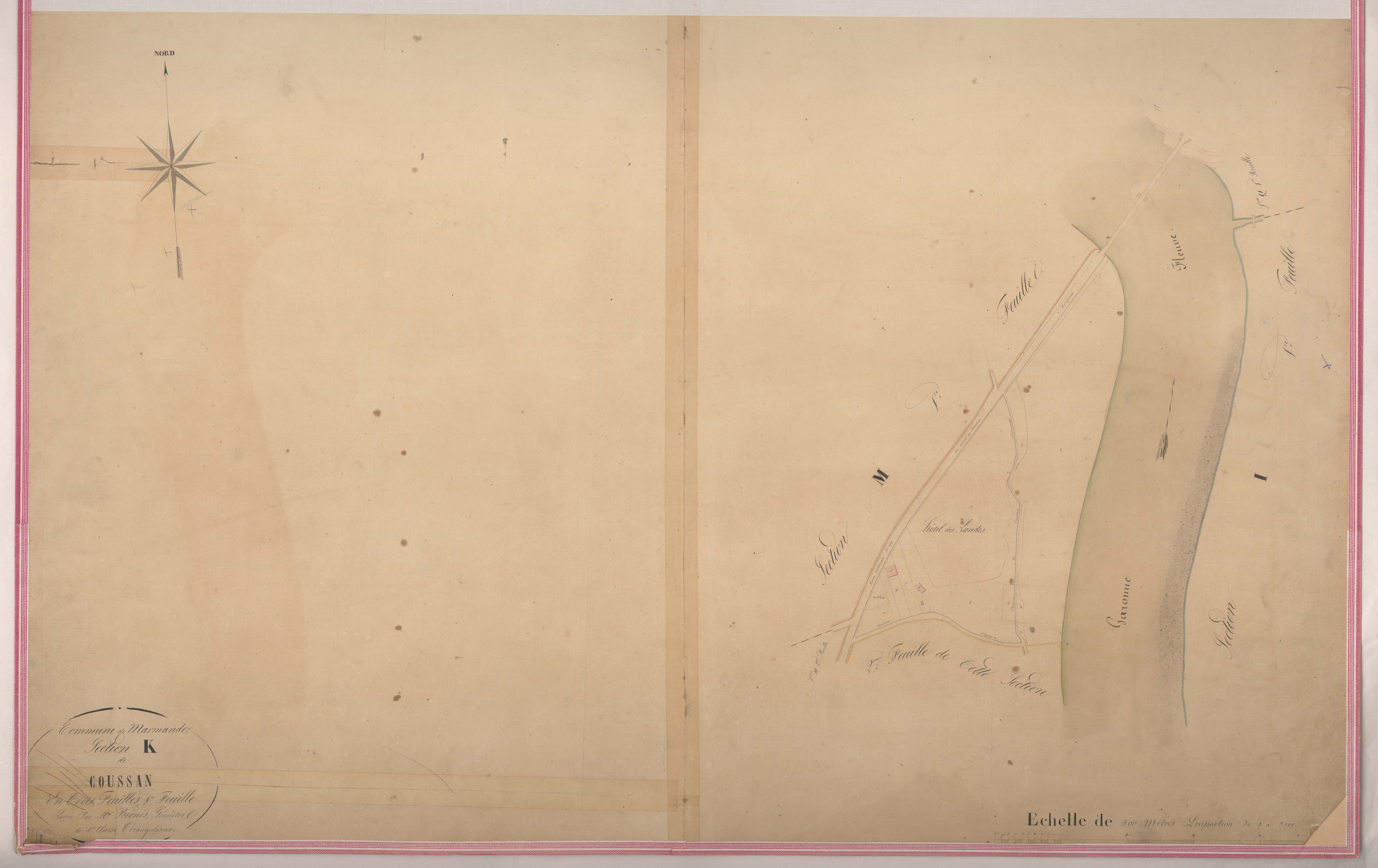 Plan napoléonien-K1 Coussan, Marmande