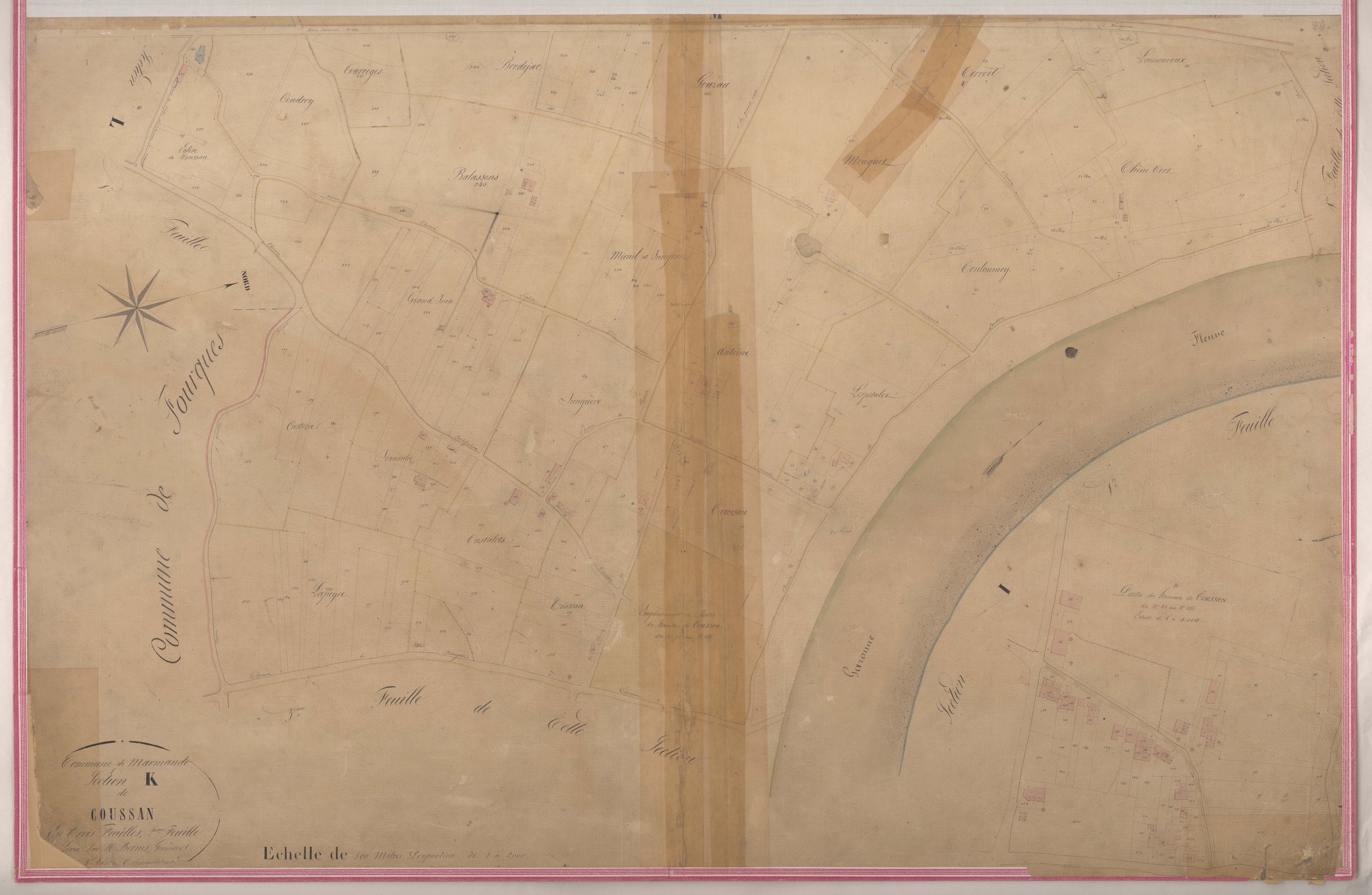 Plan napoléonien-K2 Coussan, Marmande