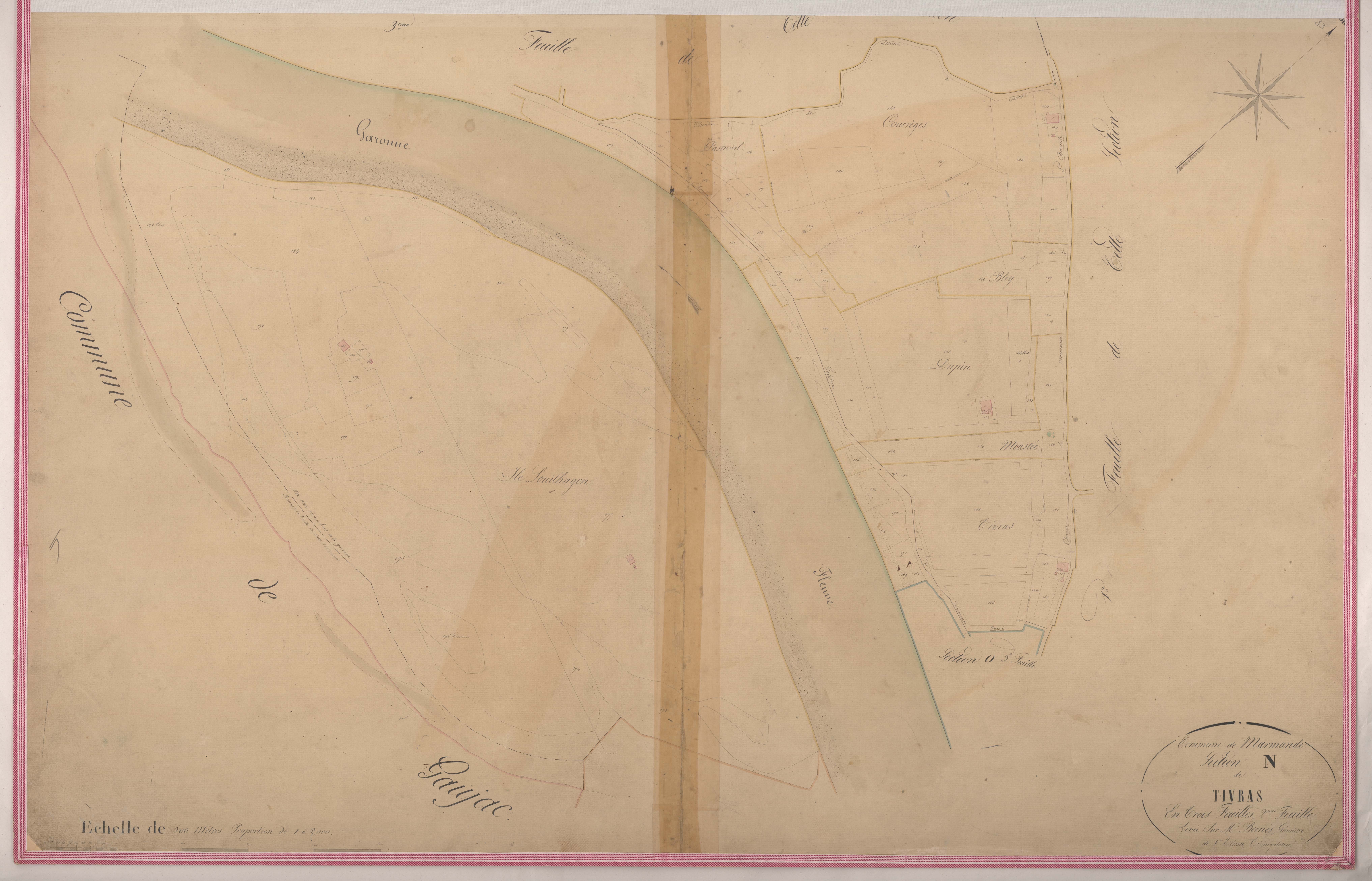 Plan napoléonien-N2 Tivras, Marmande