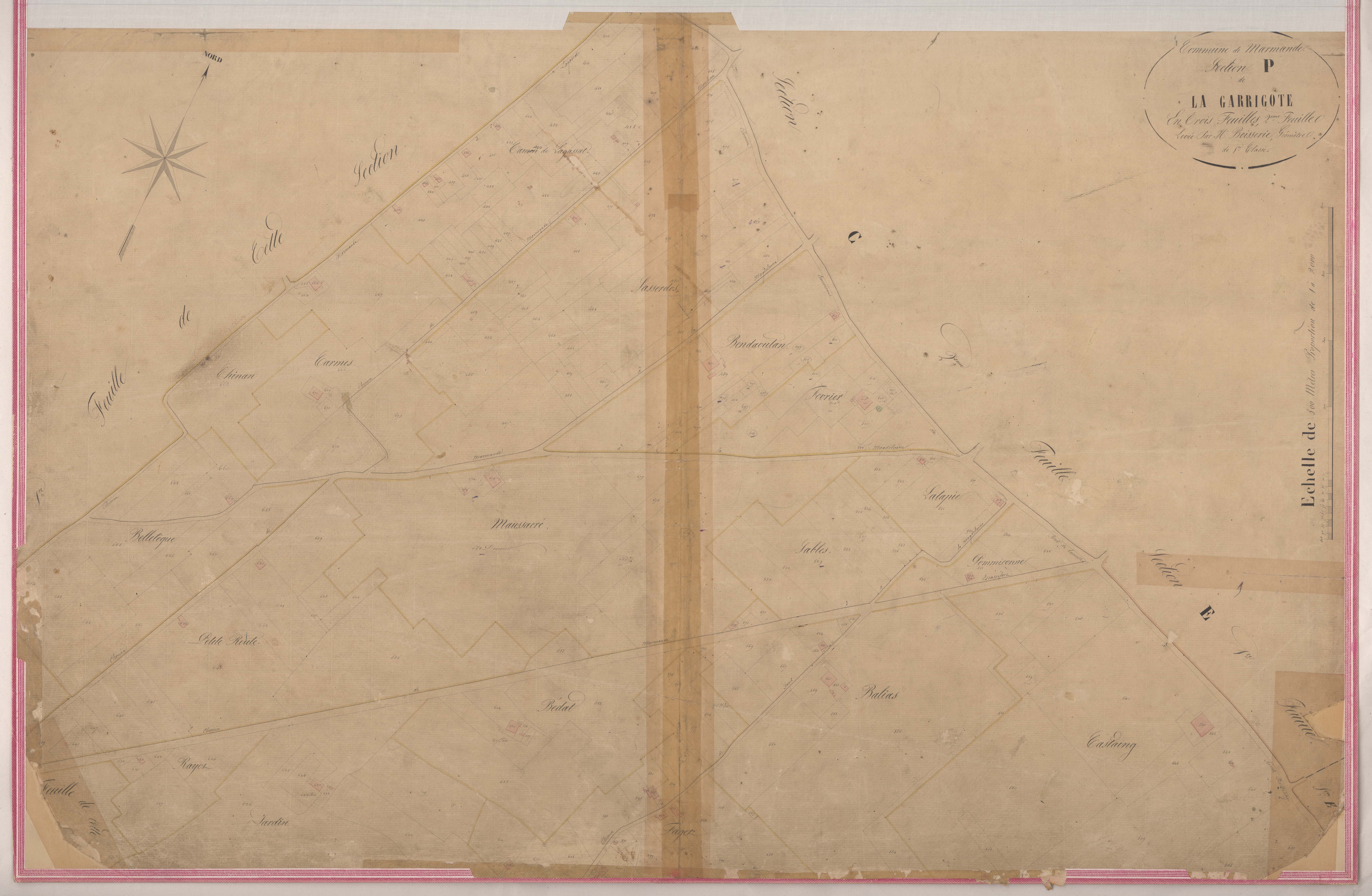 Plan napoléonien-P2 Lagarrigote, Marmande