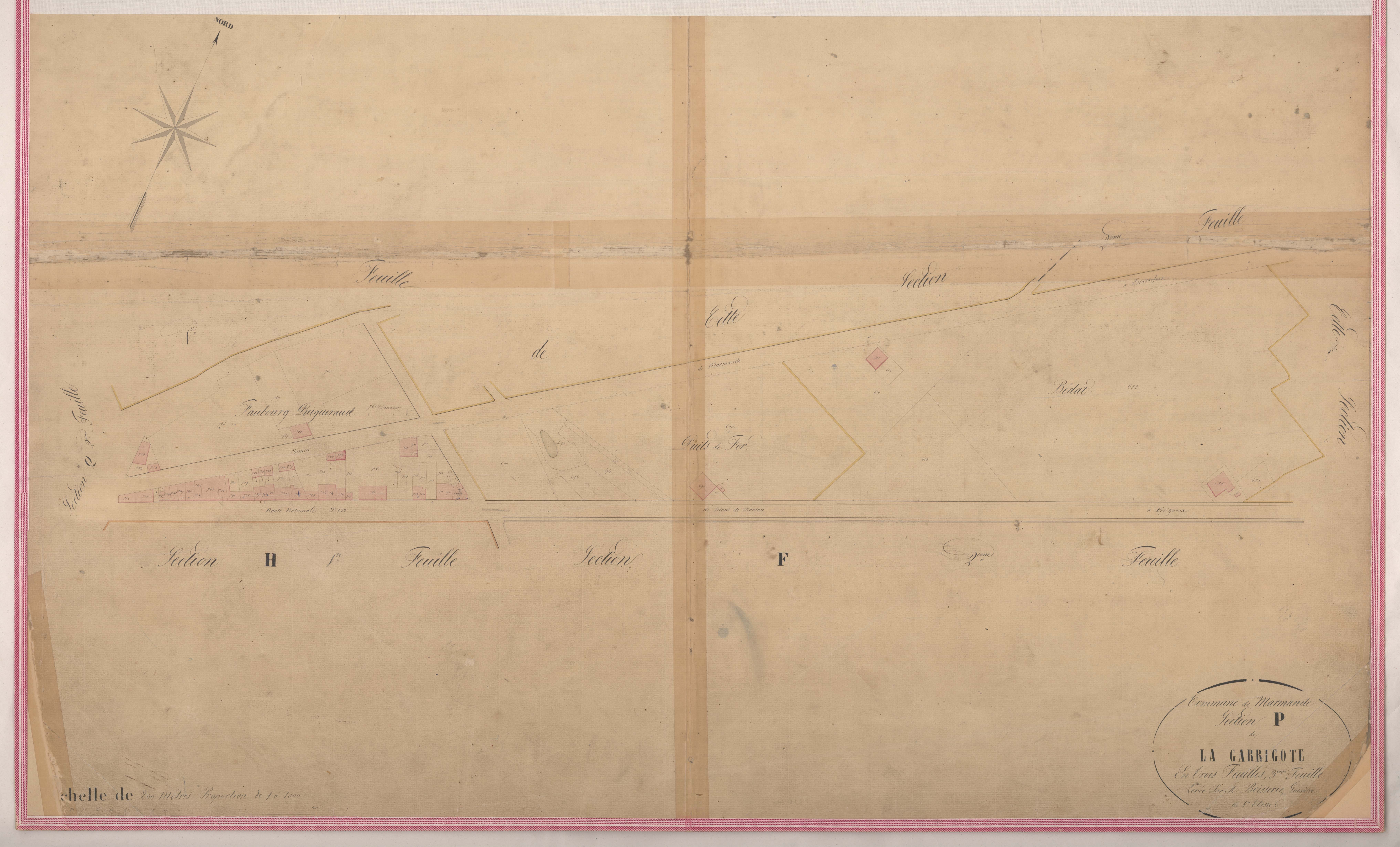 Plan napoléonien-P3 Lagarrigote, Marmande