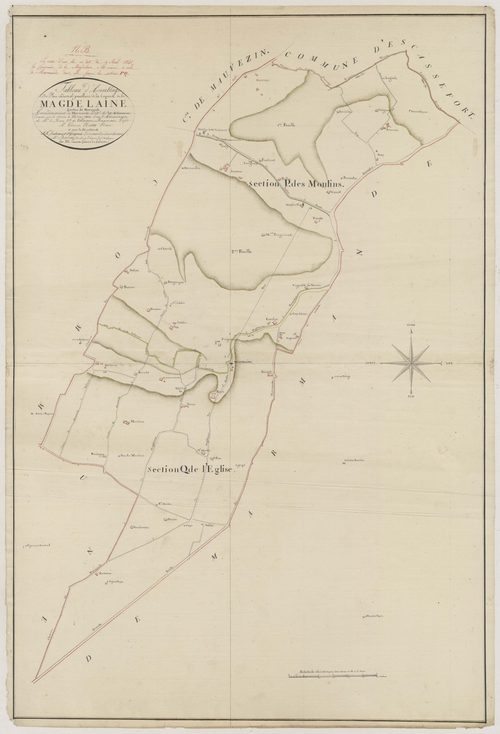 Plan primitif, atlas-TA La Magdeleine, Marmande