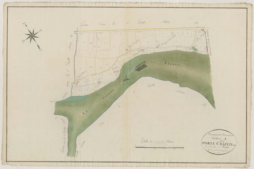Plan primitif, atlas-A2 La Porte-Sainte-Bazeille, Marmande