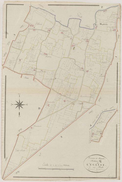 Plan napoléonien, atlas-Q L’Eglise, Marmande