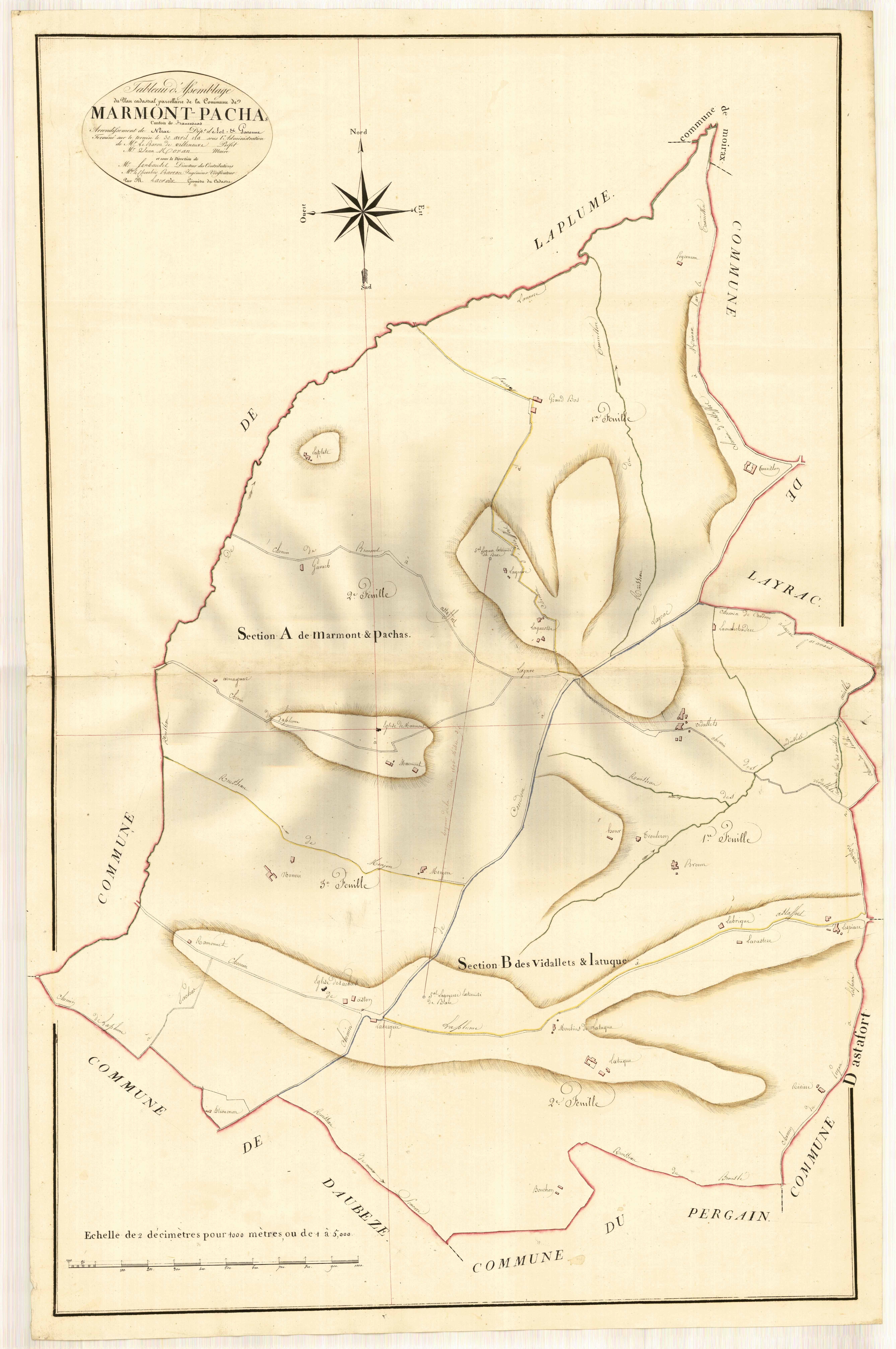 Plan primitif, atlas-TA, Marmont-Pachas
