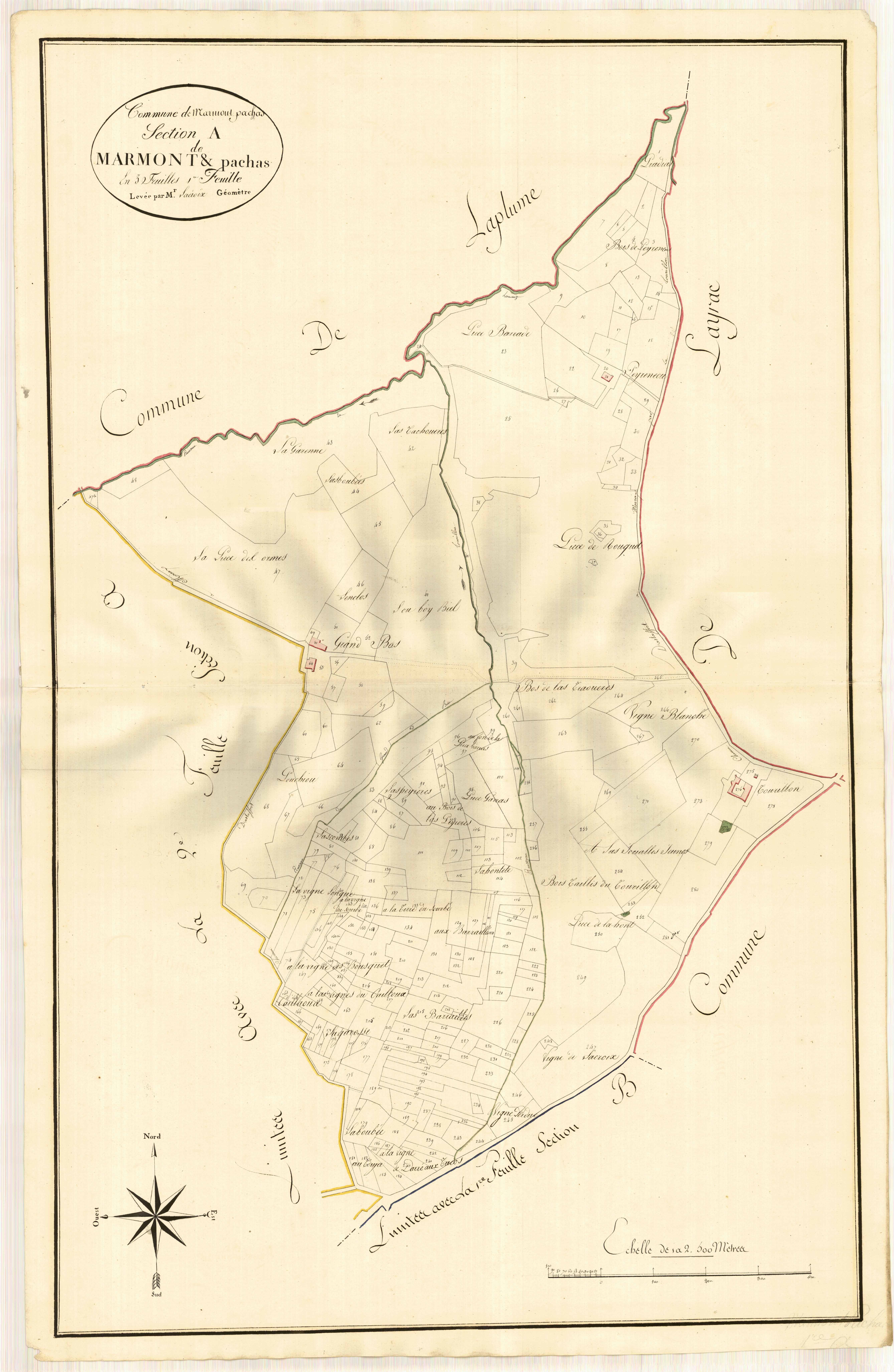 Plan primitif, atlas-A1, Marmont-Pachas