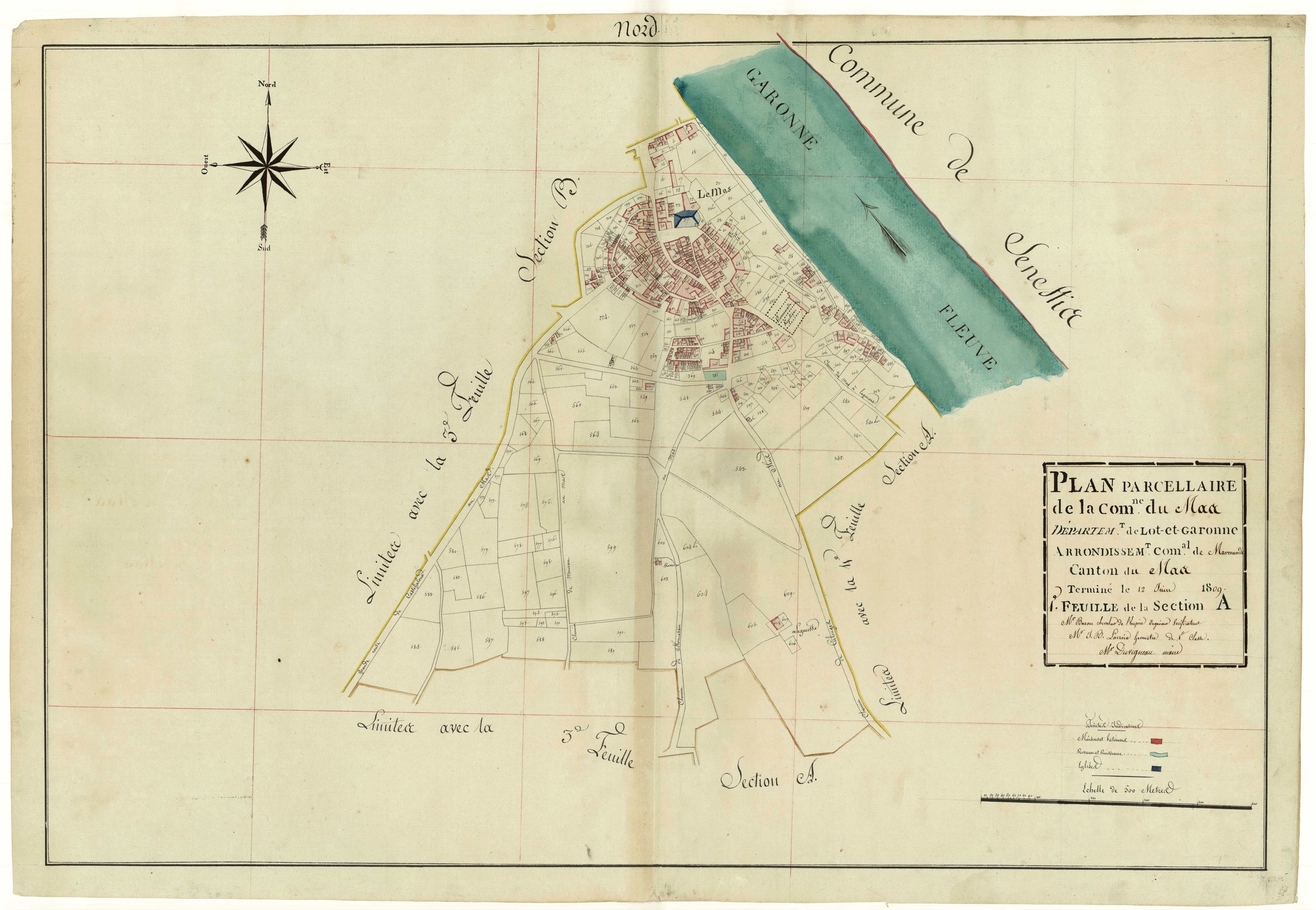 Plan primitif, atlas-A1, Mas-d’Agenais (Le)
