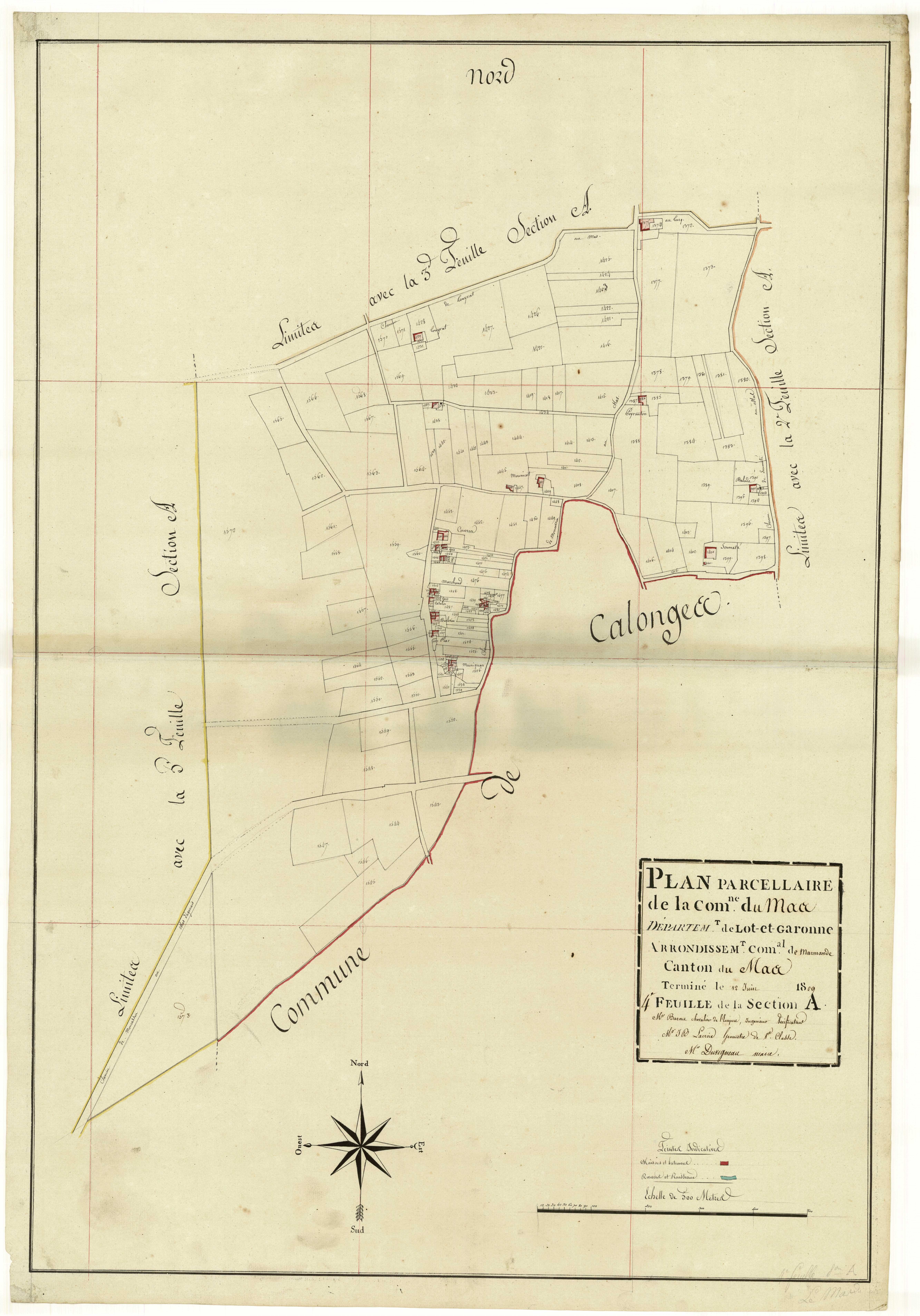 Plan primitif, atlas-A4, Mas-d’Agenais (Le)