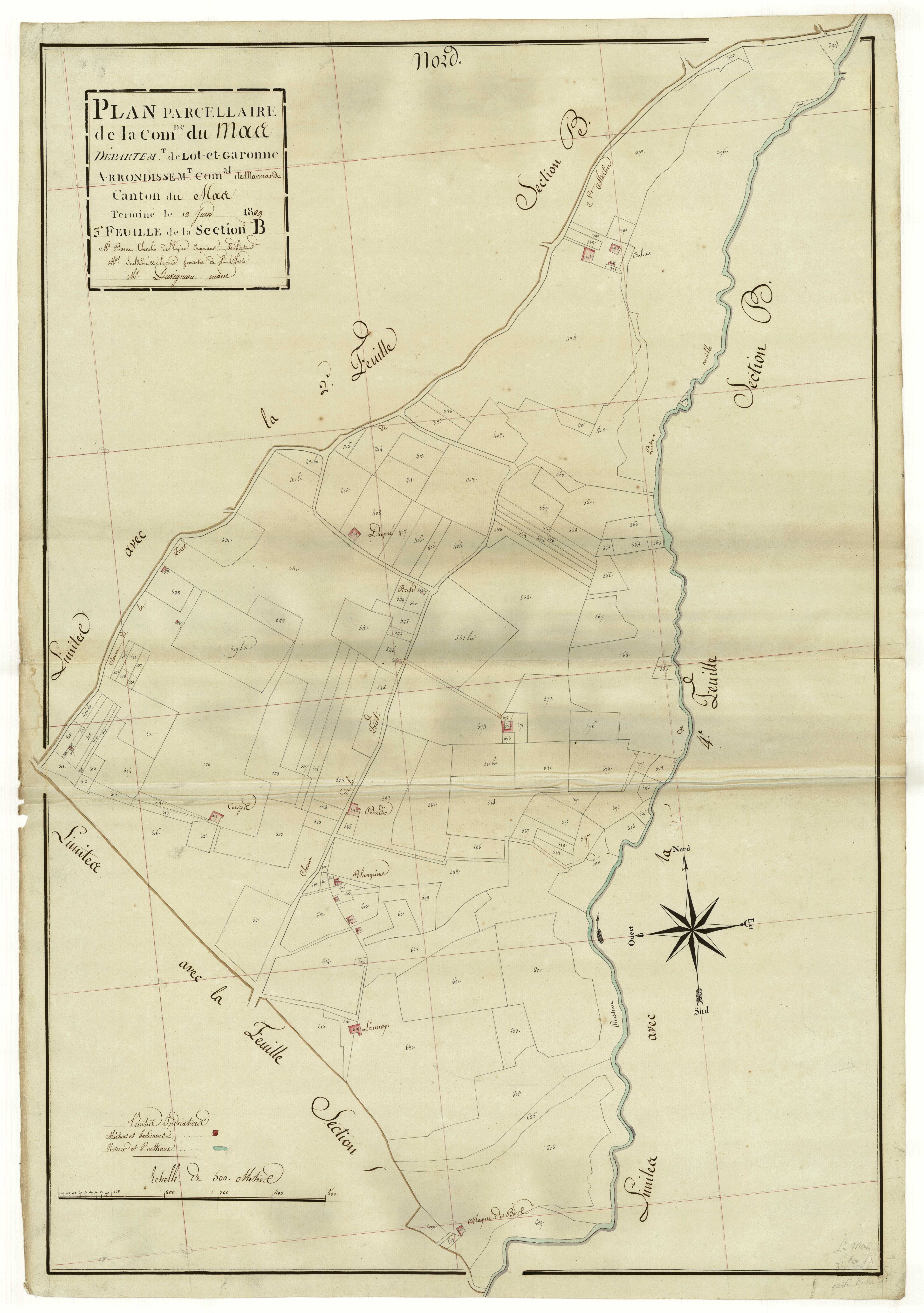 Plan primitif, atlas-B3, Mas-d’Agenais (Le)