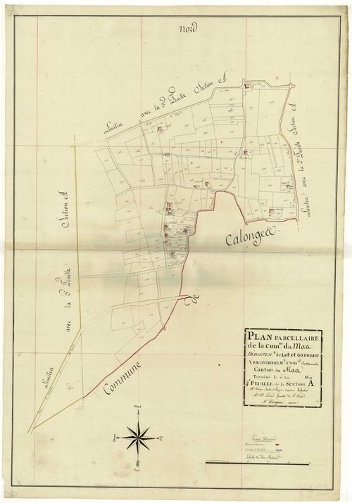 Plan primitif, atlas-A4, Mas-d’Agenais (Le)