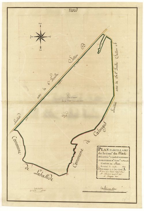 Plan primitif, atlas-A5, Mas-d’Agenais (Le)