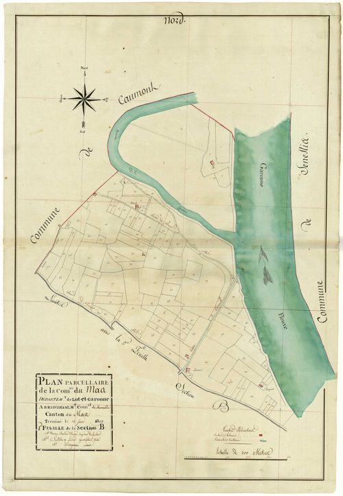 Plan primitif, atlas-B1, Mas-d’Agenais (Le)