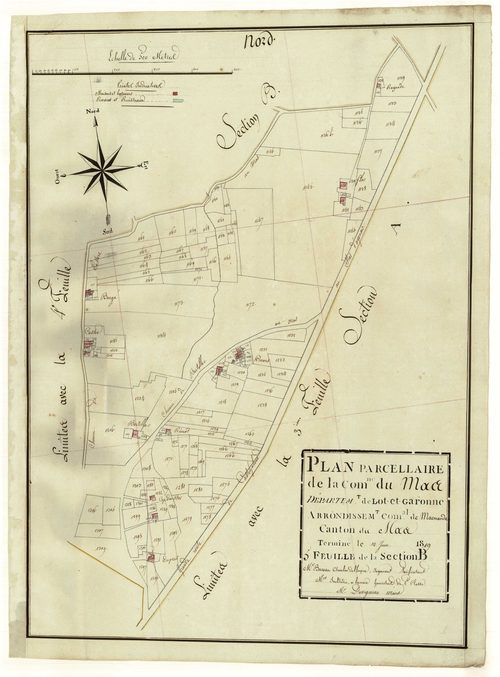 Plan primitif, atlas-B5, Mas-d’Agenais (Le)