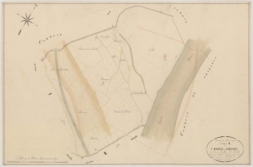Plan napoléonien, atlas-A1 Saint-Martin et Varennes, Mas-d’Agenais (Le)