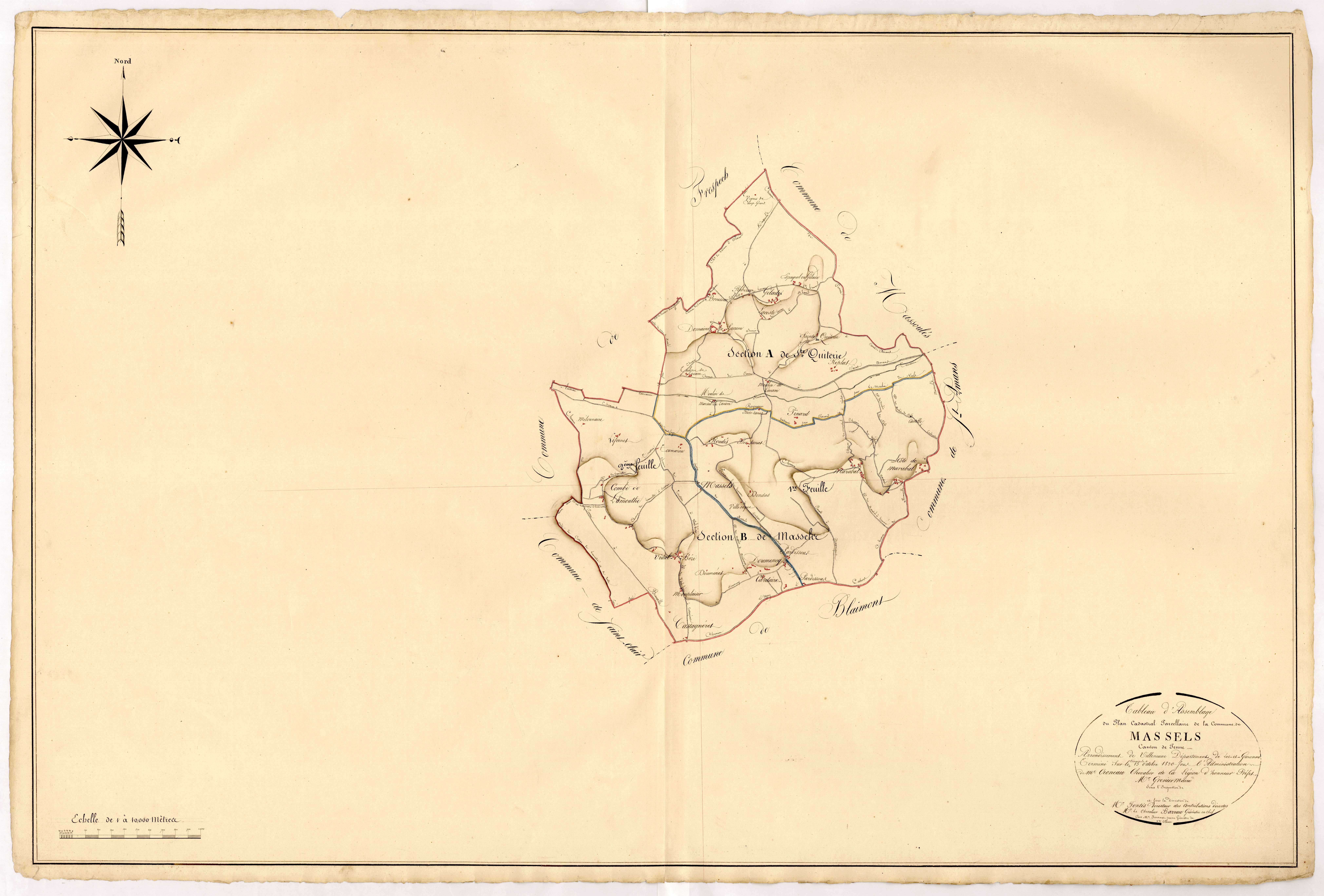 Plan napoléonien, atlas-TA, Massels