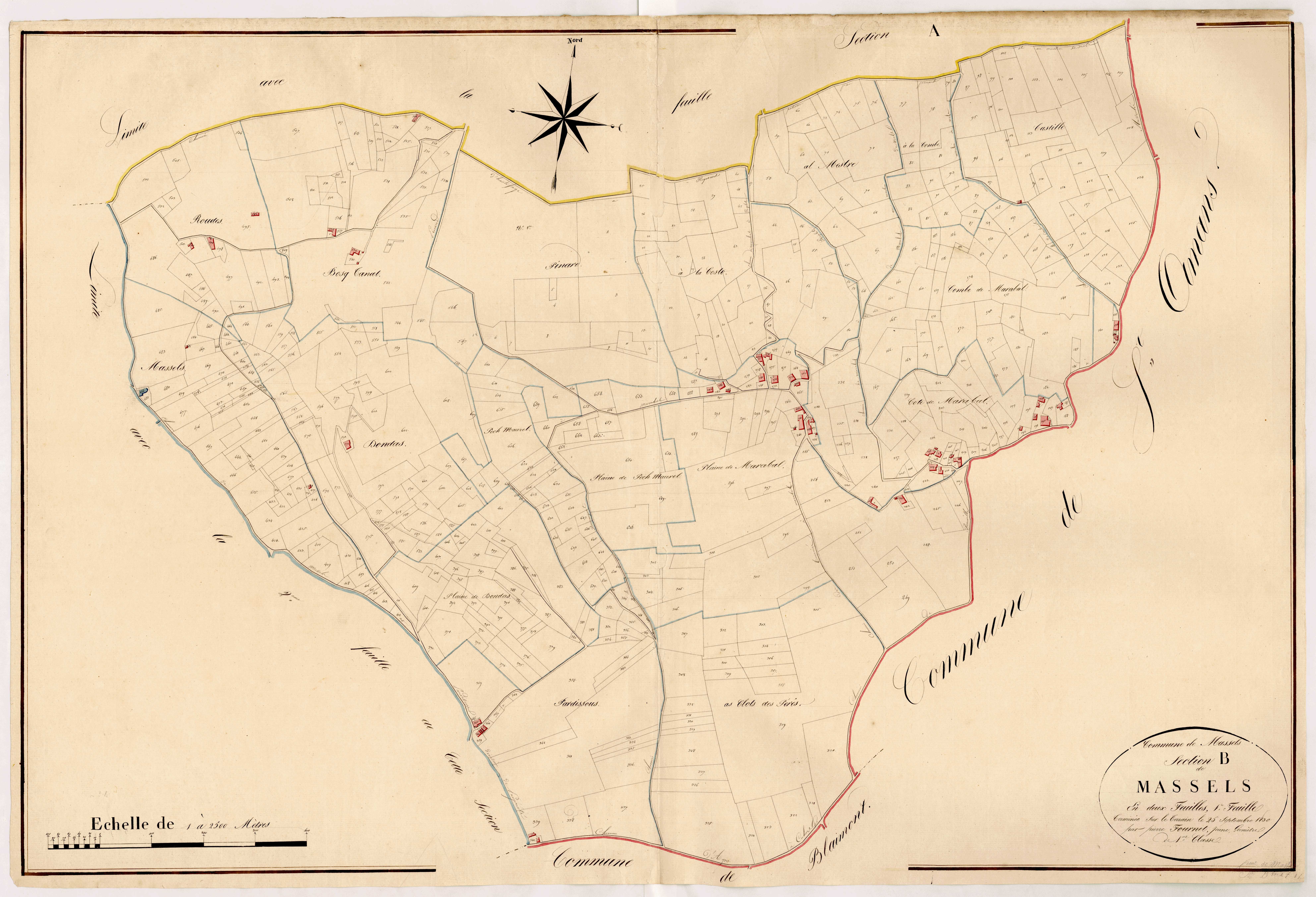 Plan napoléonien, atlas-B1 Massels, Massels