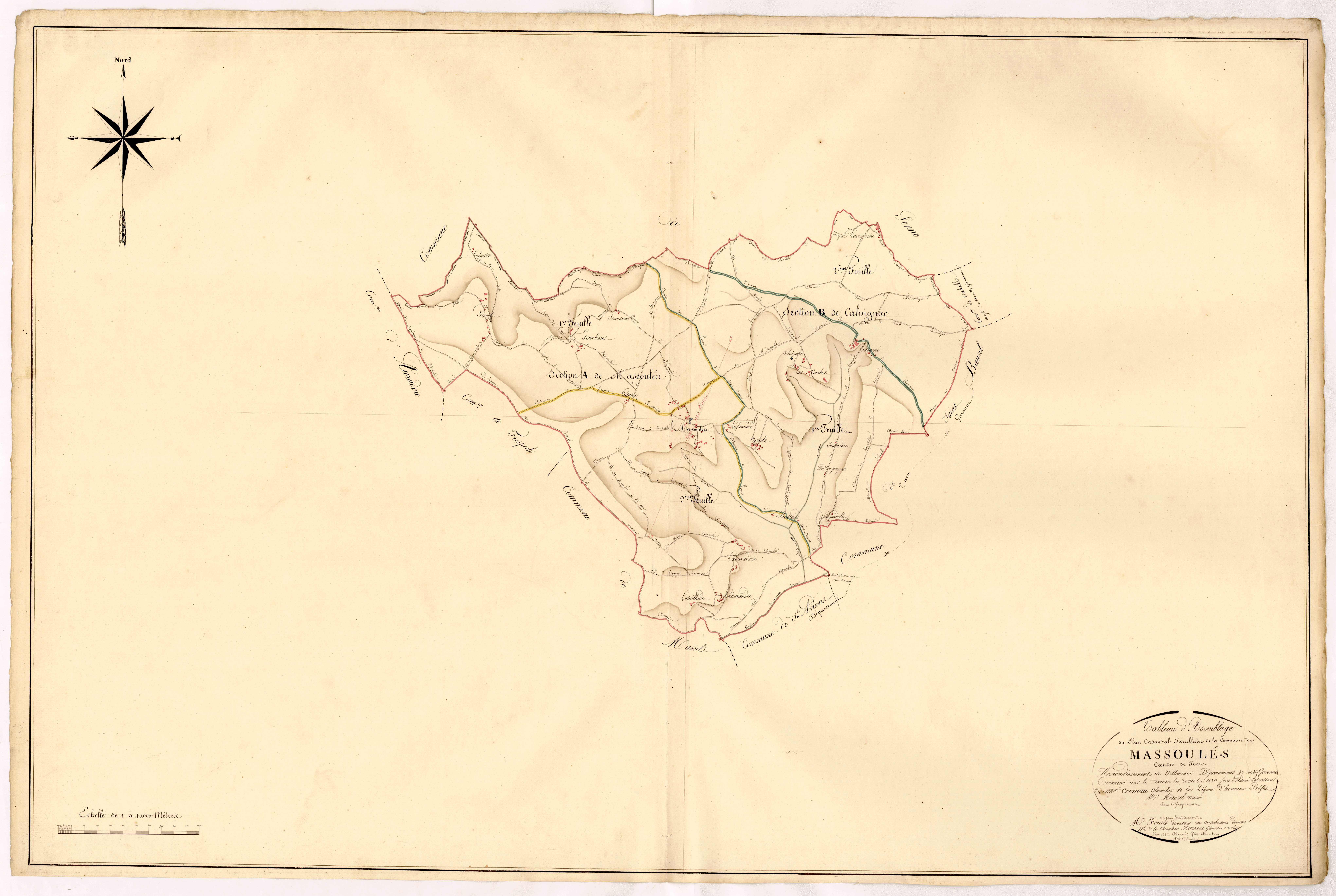 Plan napoléonien, atlas-TA, Massoulès