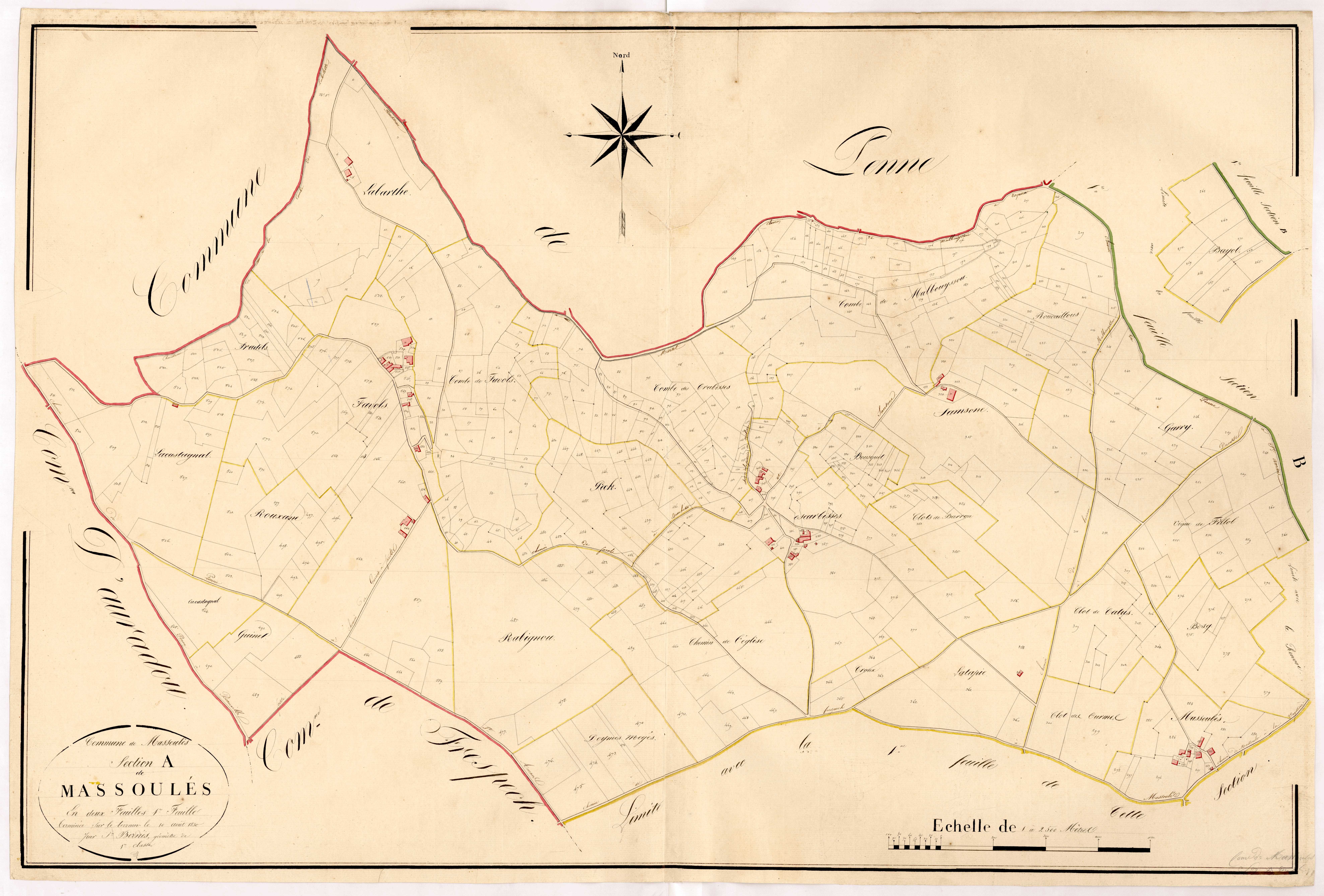 Plan napoléonien, atlas-A1 Massoulès, Massoulès